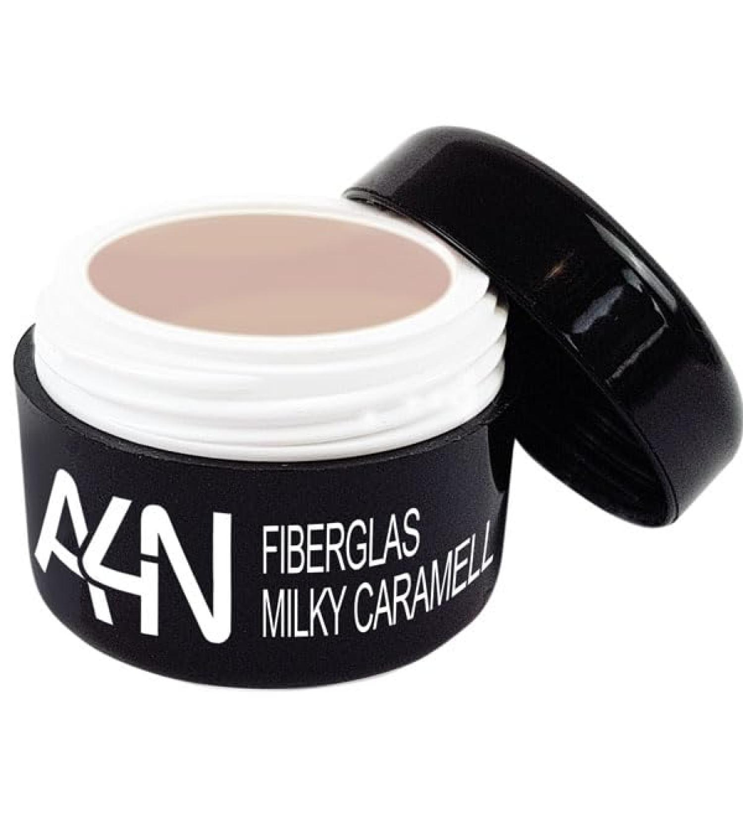 Fiberglass modeling gel with fiberglass strips extremely stable 15ml (MILKY CARAMELL)