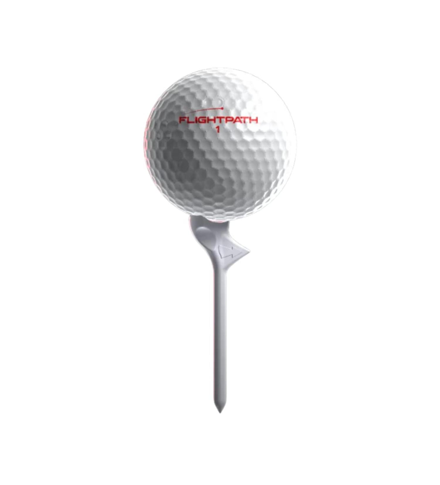 FLIGHTPATH Premium Golf Tees - Enhance Shot Distance & Precision | Durable Plastic Tees | Reduce Ball Spin | USGA Approved - Buy Online on SooperMarket.com