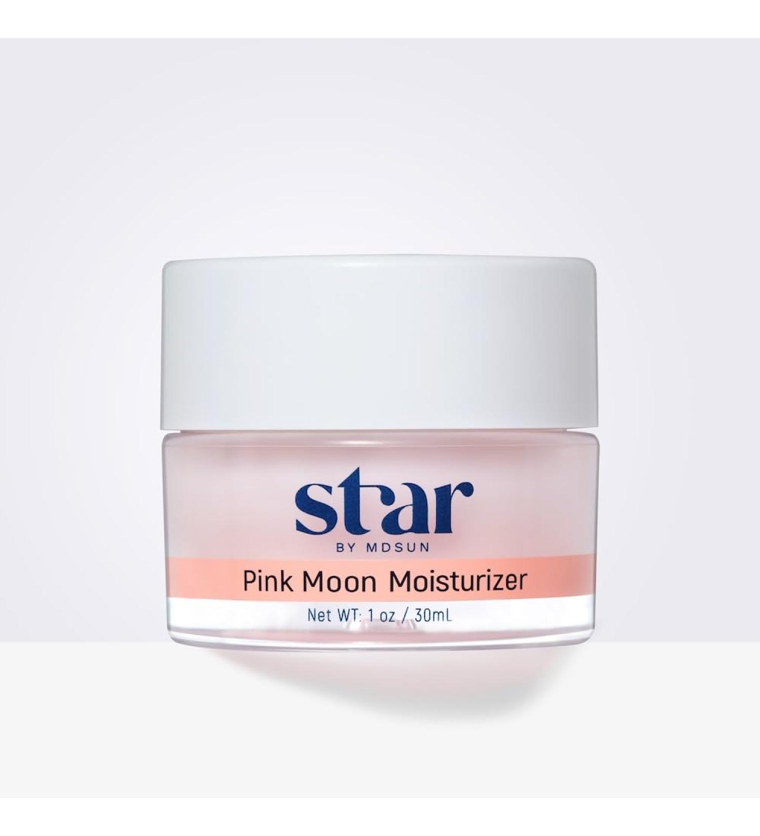MDSUN Star Pink Moon Moisturizer - Hydrating Cream for Redness Acne Scars & Pore Tightening - 1oz/30ml - Buy Online on SooperMarket.com