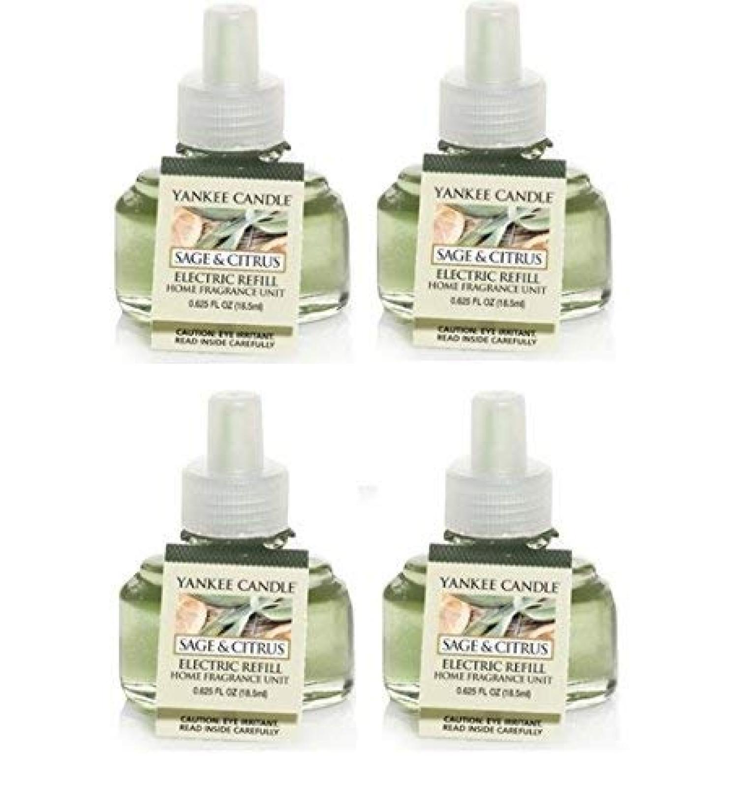Yankee Candle Sage and Citrus ScentPlug Refill 4-Pack