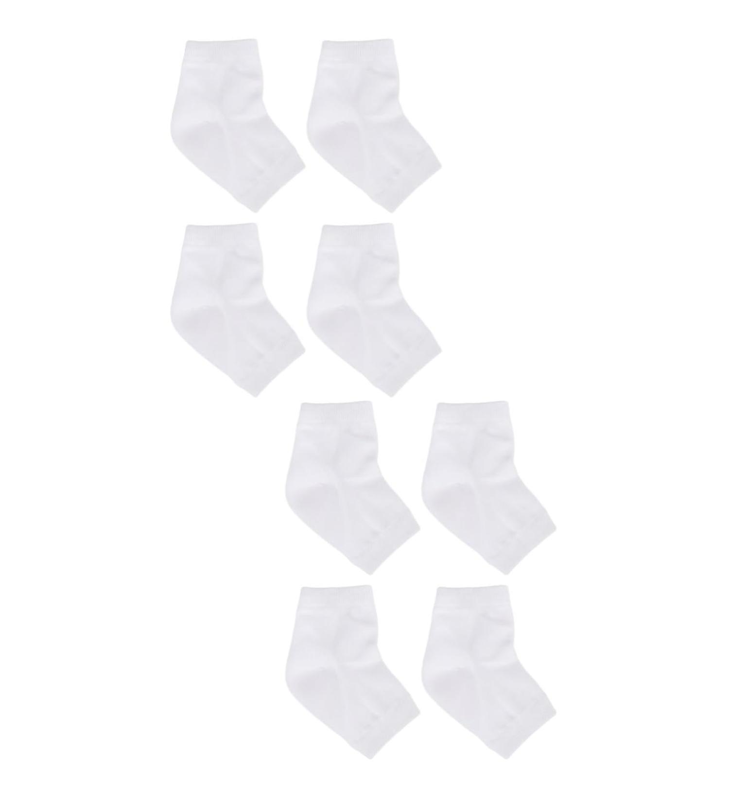 minkissy 4 Pairs Rough Calluses Socks Feet Repair Socks Heel Protector Socks Heel Sleeves Protectors Heel Socks Heel Moisturizing Socks Men and Women Anti Cracked Feet Ankle Socks White - Buy Online on SooperMarket.com