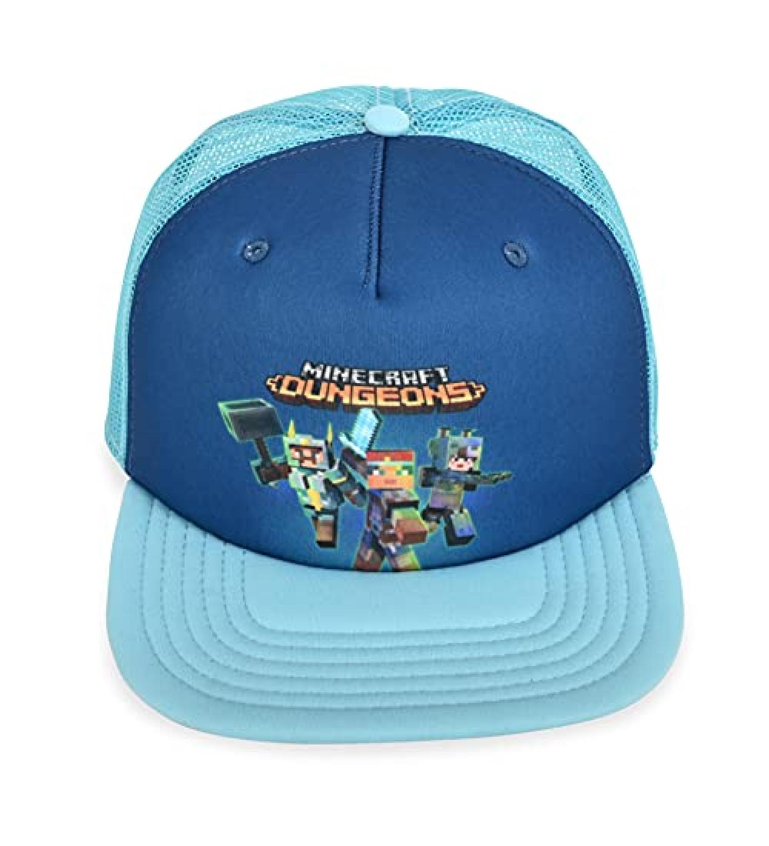 Minecraft Boys Creeper Face Snap Back Hat - Black/Green - Buy Online on SooperMarket.com