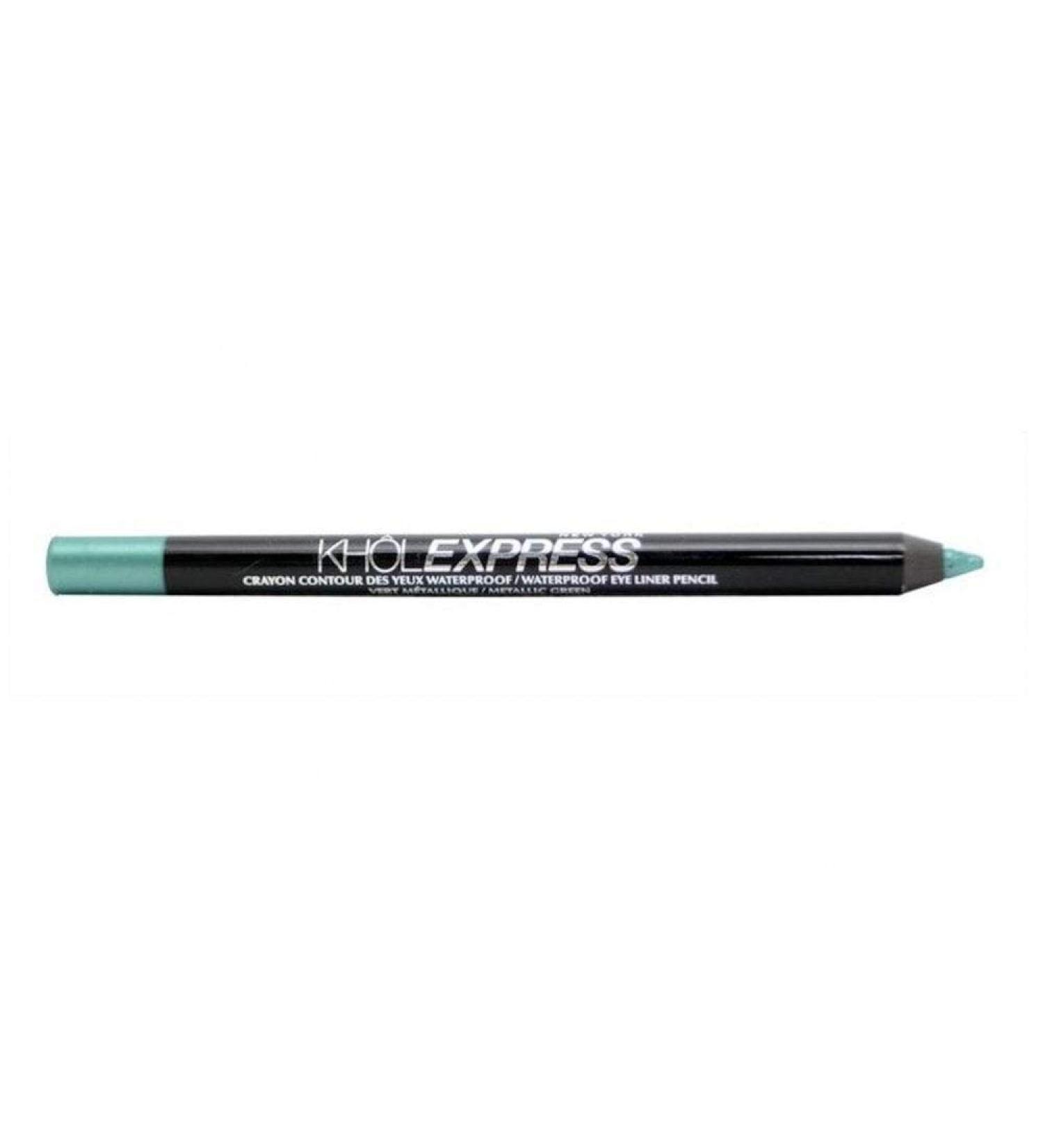12 x Maybelline Khol Express Waterproof Eye Pencil - METALLIC GREEN green 12 pieces (1 pack)