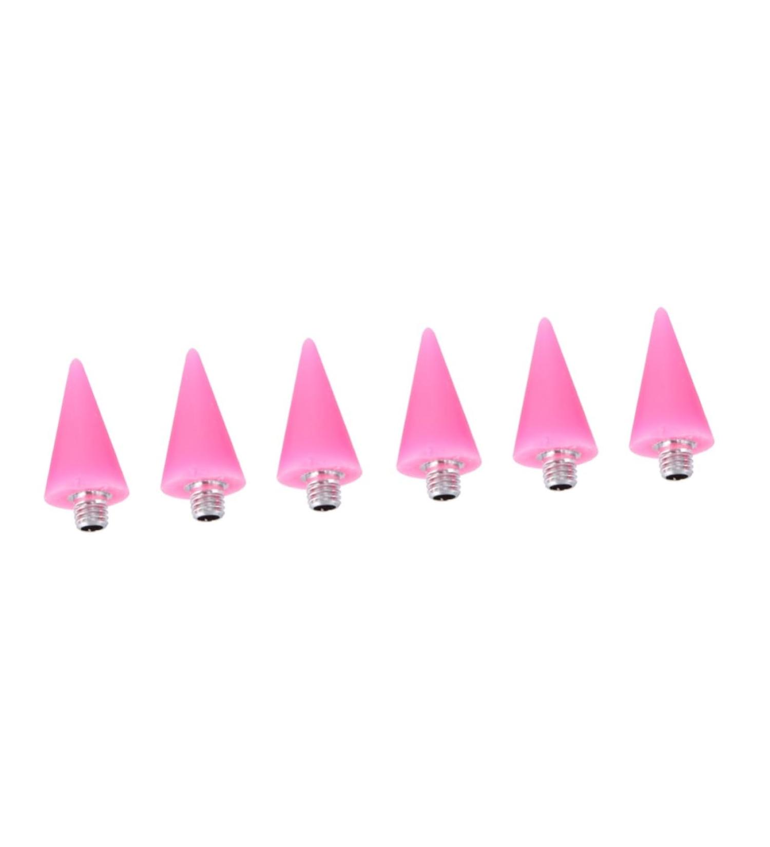 Healeved 6 Pcs Wax Head Rhinestone Dotting Pen Tips Nail Picker Replacement Tips Rhinestones Picker Tips Point Drill Pen Tip Rhinestone Picker Head Manicure Tools Nail Art Tool Pink Acrylic - Buy Online on SooperMarket.com