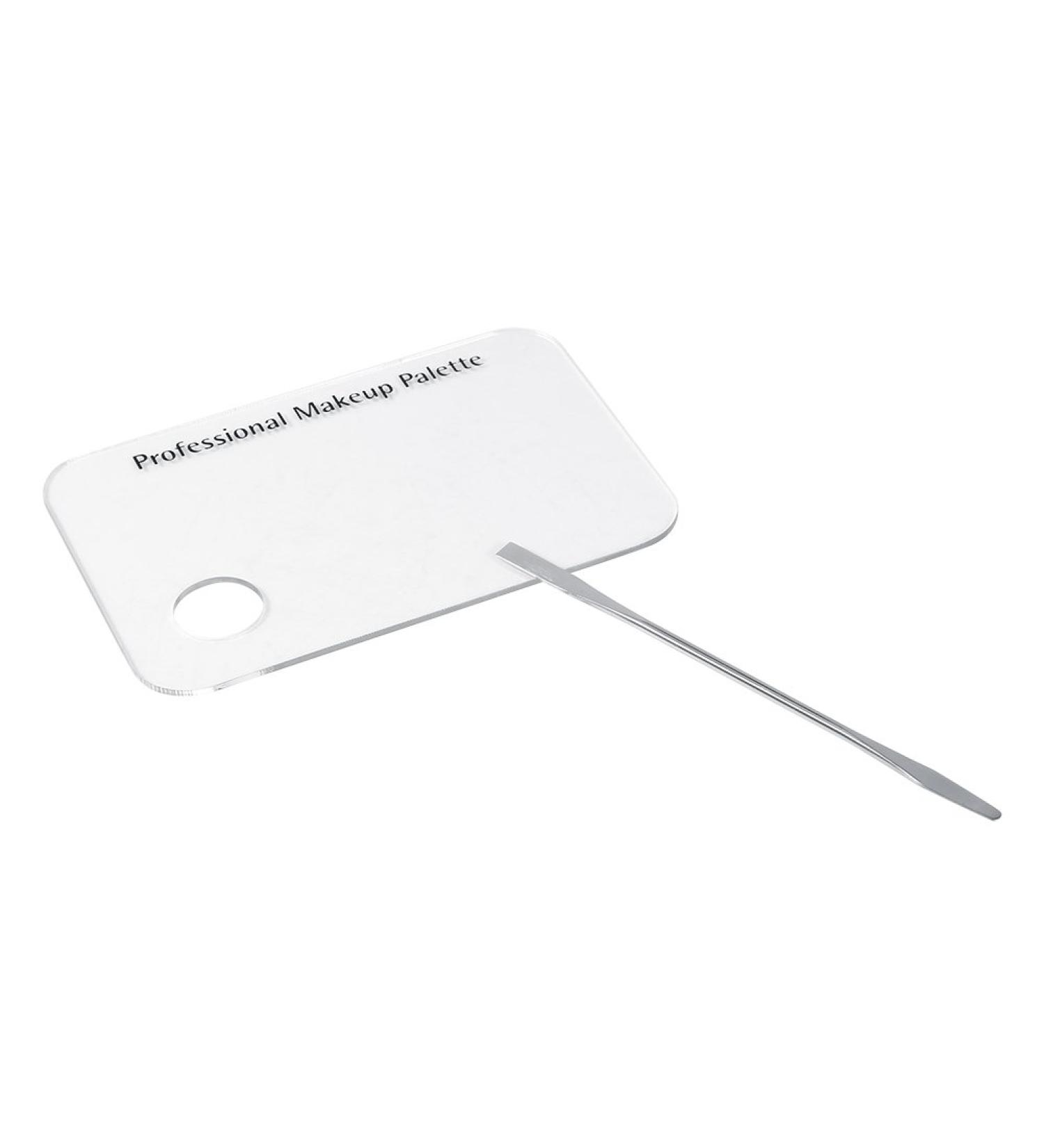 Buy Acrylic Palette & Stainless Spatula Set - Perfect for Makeup Artists & Manicurists | Nail Art Mixing Tool - Buy Online on SooperMarket.com