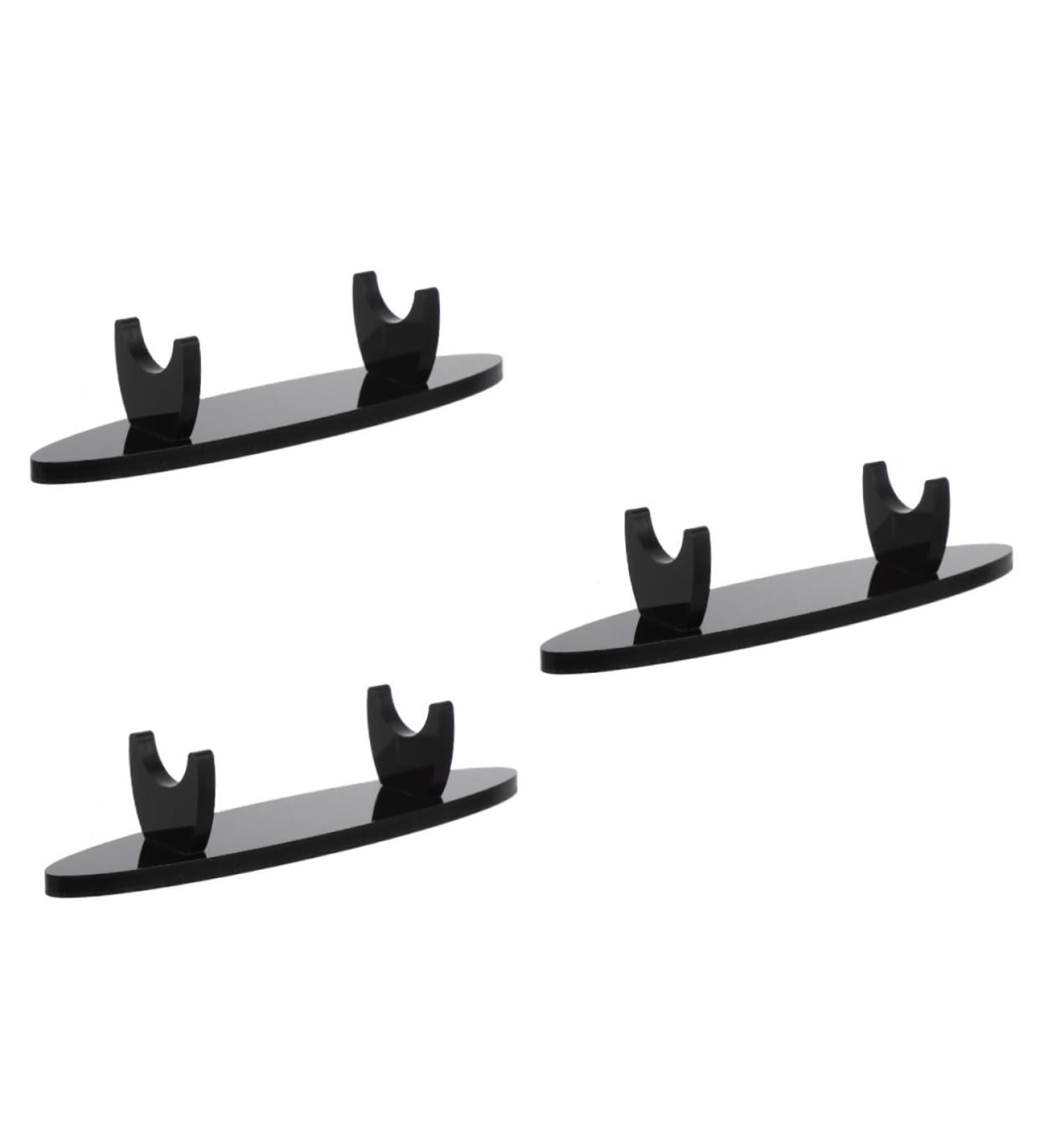 VILLCASE 3 Pcs Acrylic Pen Holder Pencil Lip Gloss Makeup Brush Rack Organizer Simple Writing Pens Holder 12.7x3cmx3pcs Blackx3pcs - Buy Online on SooperMarket.com