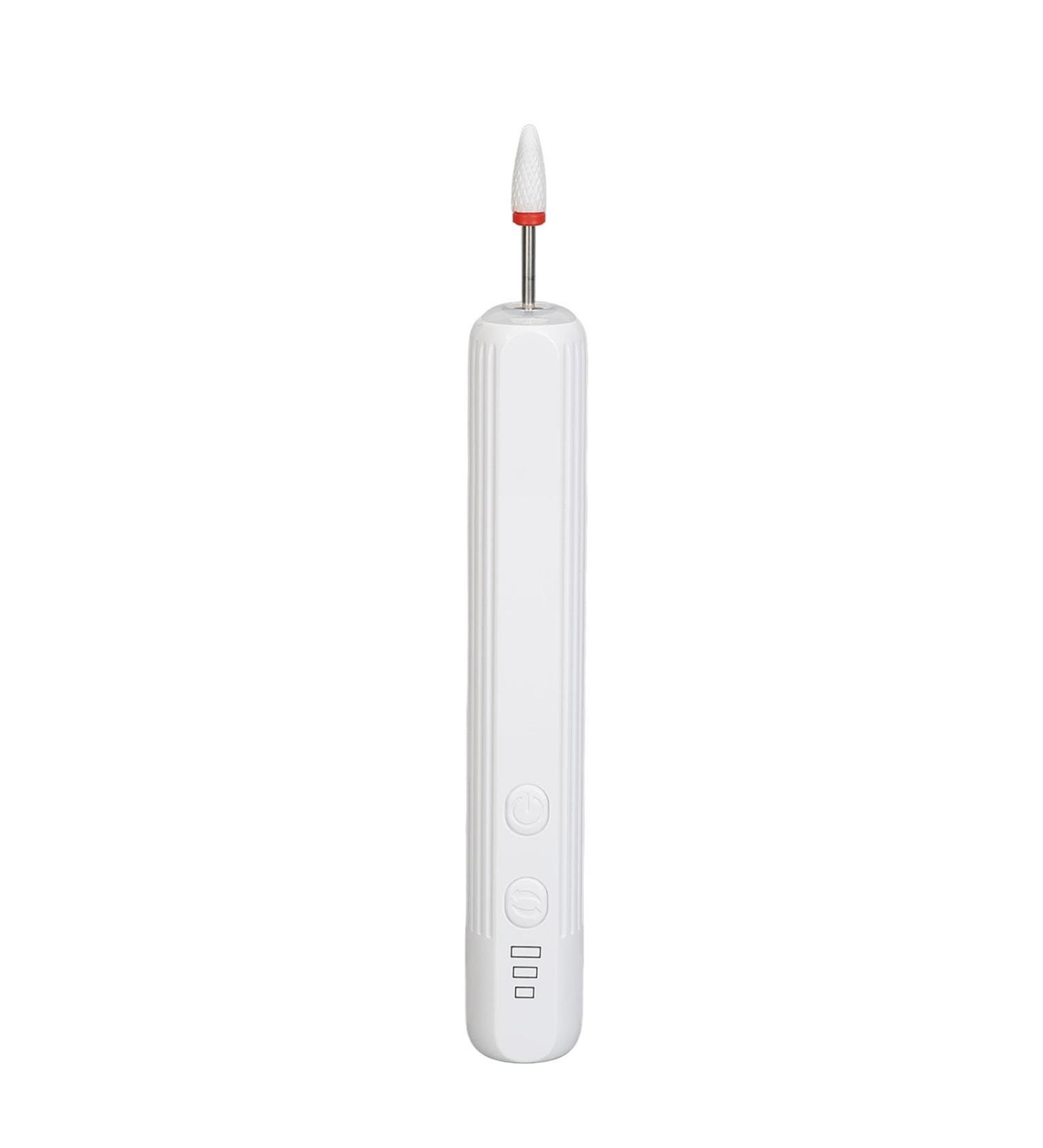 Electric Nail Grinder Electric Nail Drill Pen LED Light Dead Skin Removal USB Rechargeable for Salon for 2.35mm Nail Tips - Buy Online on SooperMarket.com