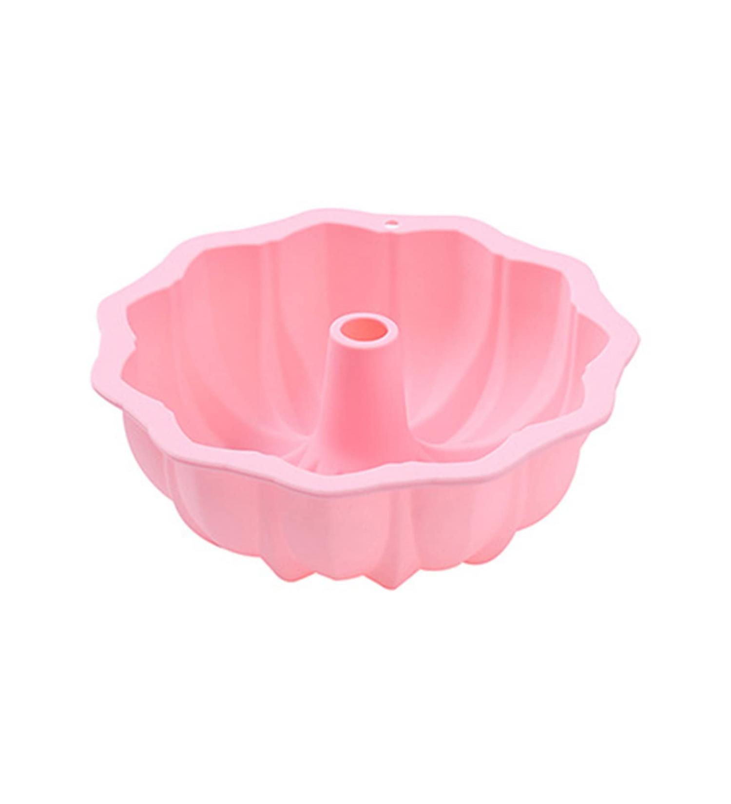 Cookie Cutter Grade Silicone Chocolate Flowers and Braided Baking Utensils Fondant Mold Gift Silicone Muffin Molds Pink flower pattern - Buy Online on SooperMarket.com