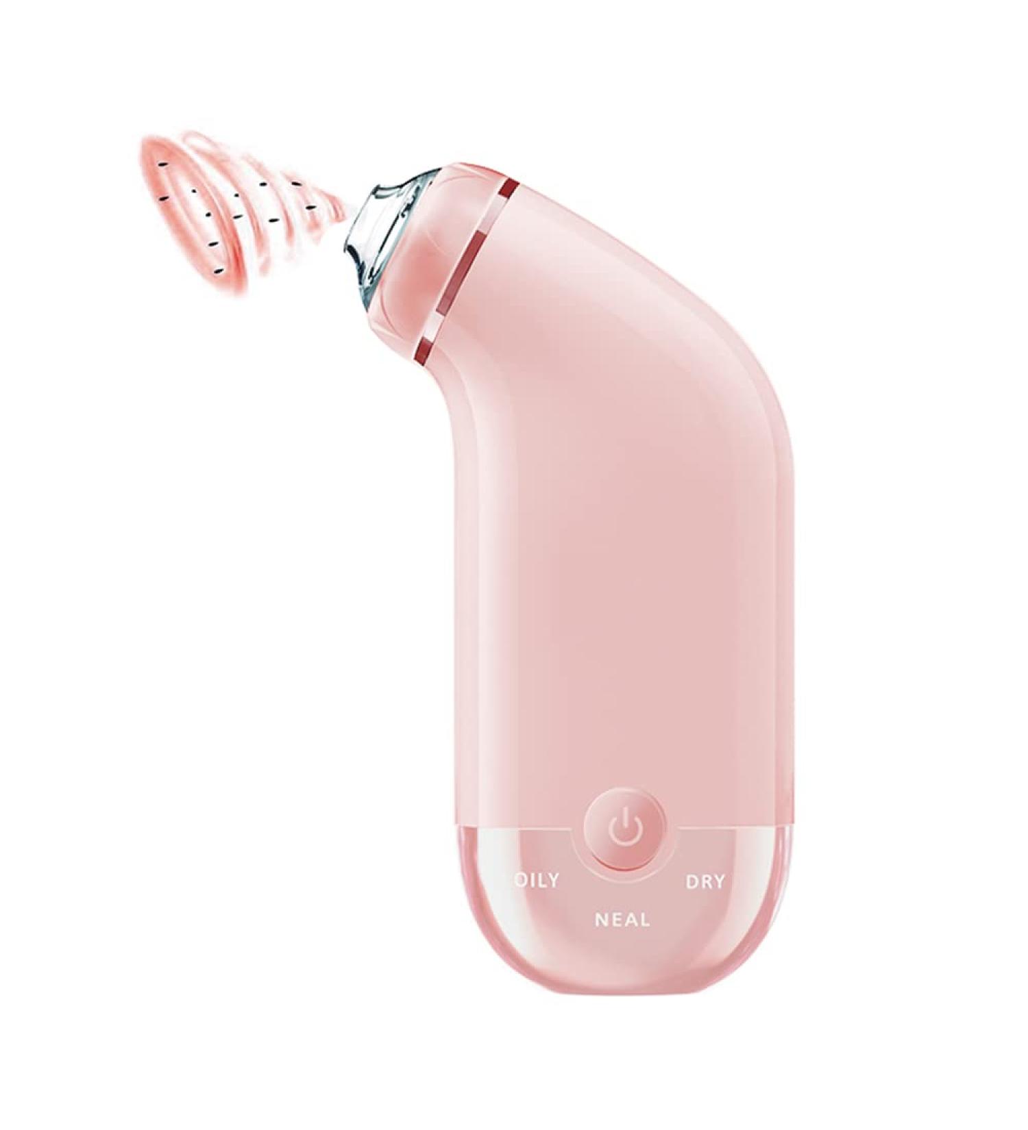 Glamne Blackhead Remover Vacuum | Electric Rechargeable Pore Cleaner for Men and Women - Pink - Buy Online on SooperMarket.com