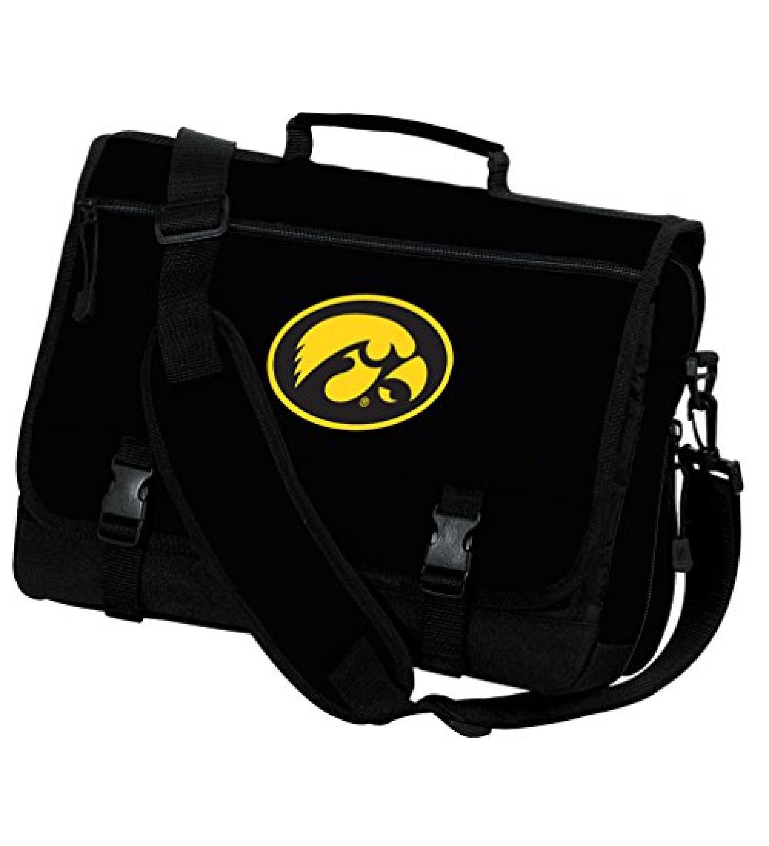 University of Iowa Hawkeyes Laptop Bag - Official Computer/Messenger Bag - Buy Online on SooperMarket.com
