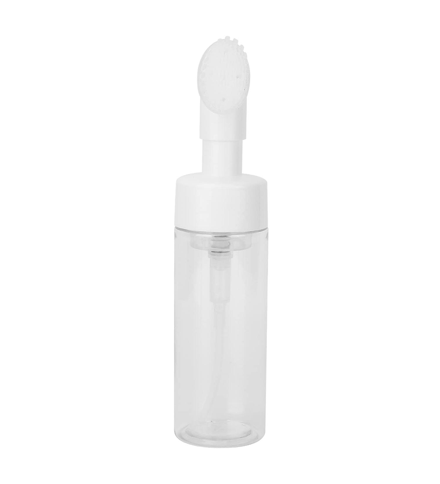 Verdant Touch Facial Cleanser Foaming Bottle Silicone Brush Mousse Foaming Bottle 200ML Empty Refillable Facial Cleanser Foaming Bottle with Transparent Design - Buy Online on SooperMarket.com