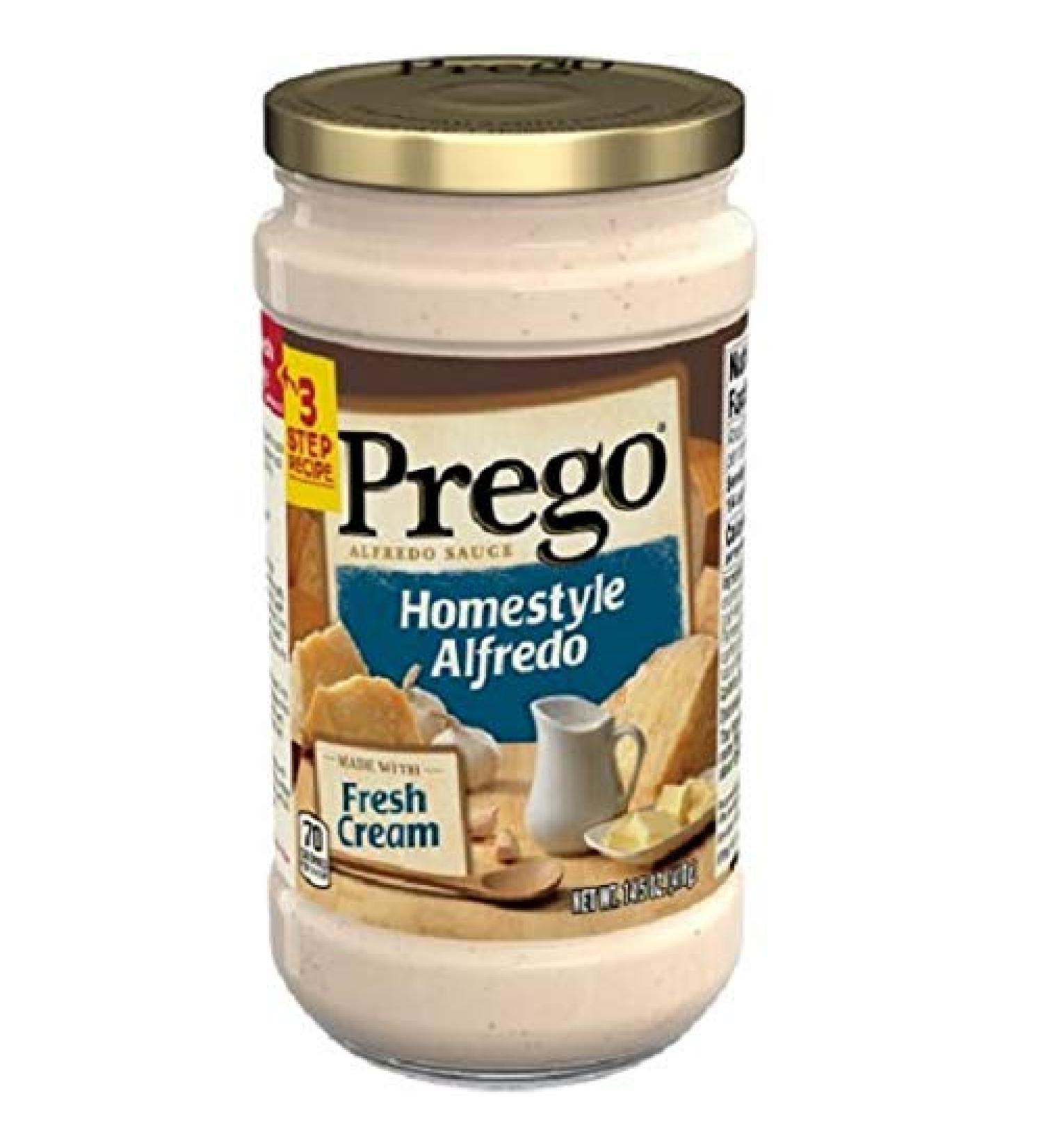 Prego Alfredo Sauce, Homestyle Alfredo, 14.5 Oz. (Pack of 3)