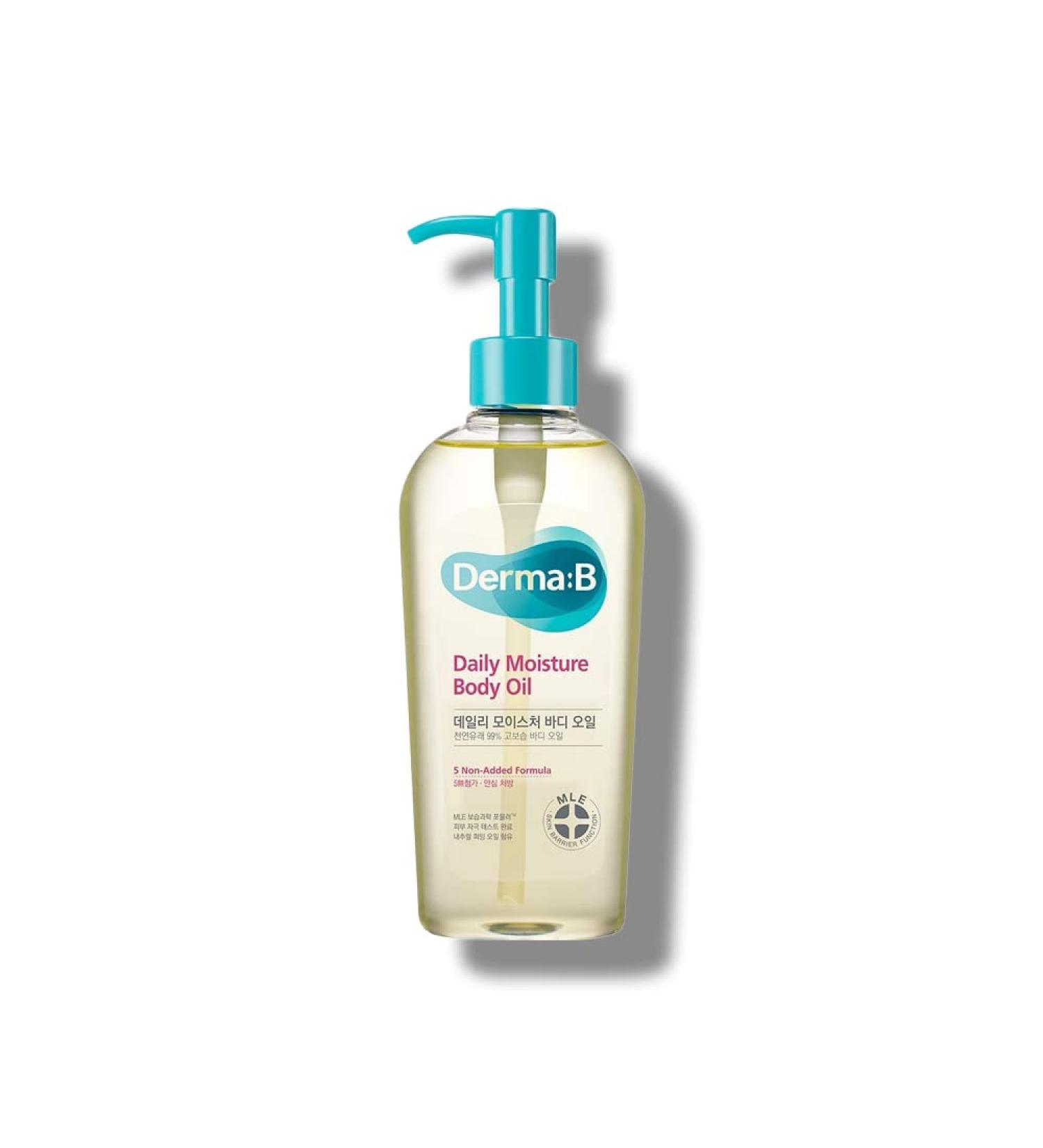 Derma:B Daily Moisture Body Oil 6.76 fl oz - Hydrating Skin Care for All Day Moisture - Buy Online on SooperMarket.com