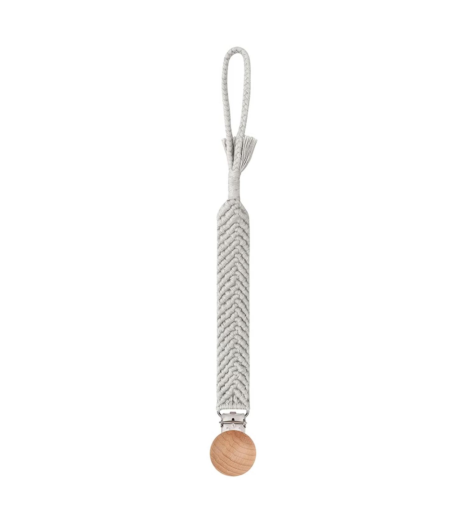 TIAN-K Vintage Simple Newborn Pacifier Chain | Cotton Tassel Teething Ring | Safe & Stylish Baby Essential - Buy Online on SooperMarket.com