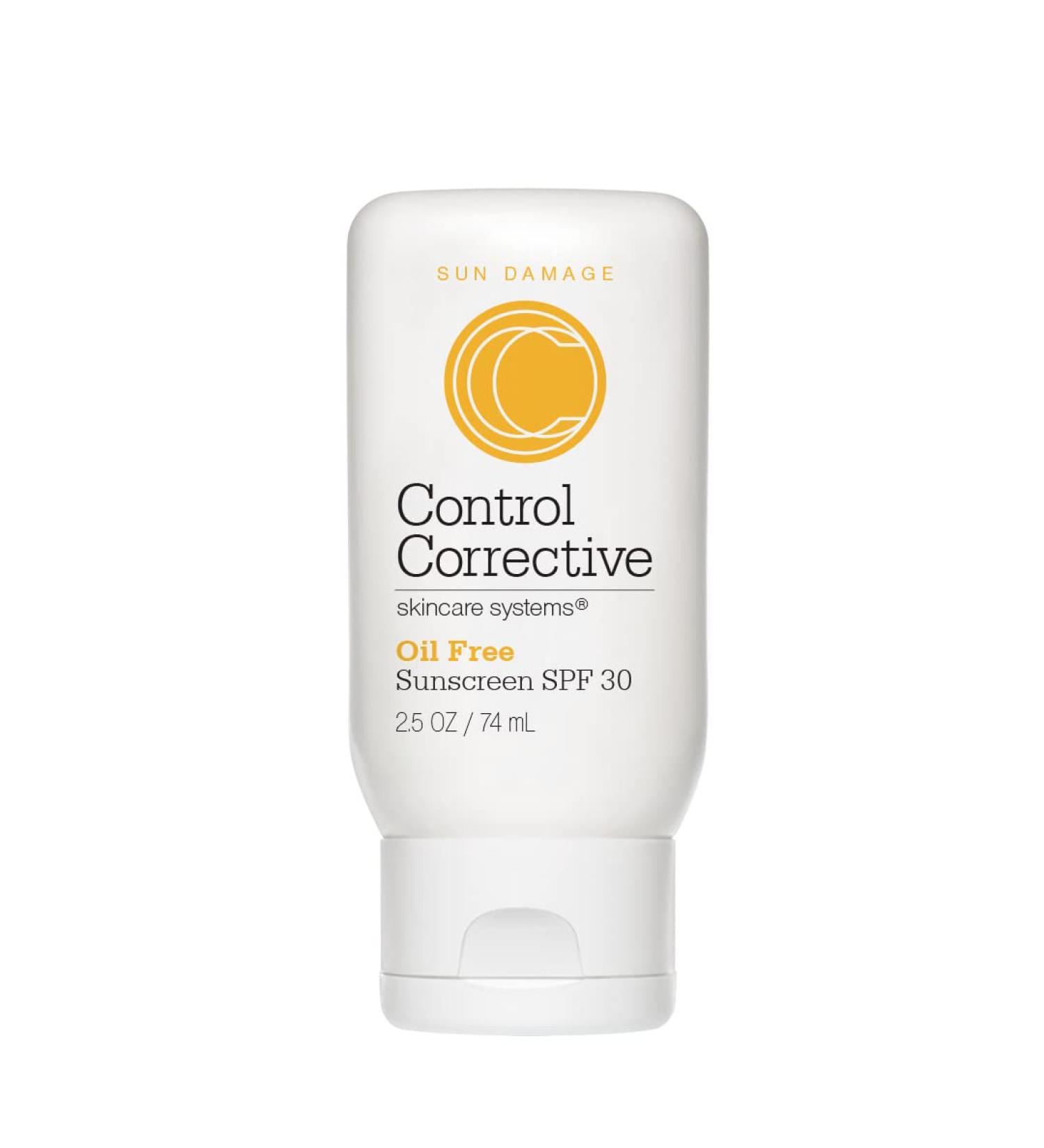 CONTROL CORRECTIVE Oil-Free Sunscreen SPF 30 - 2.5 Oz | Non-Comedogenic & Lightweight | All Skin Types | Fragrance-Free & Won't Clog Pores - Buy Online on SooperMarket.com