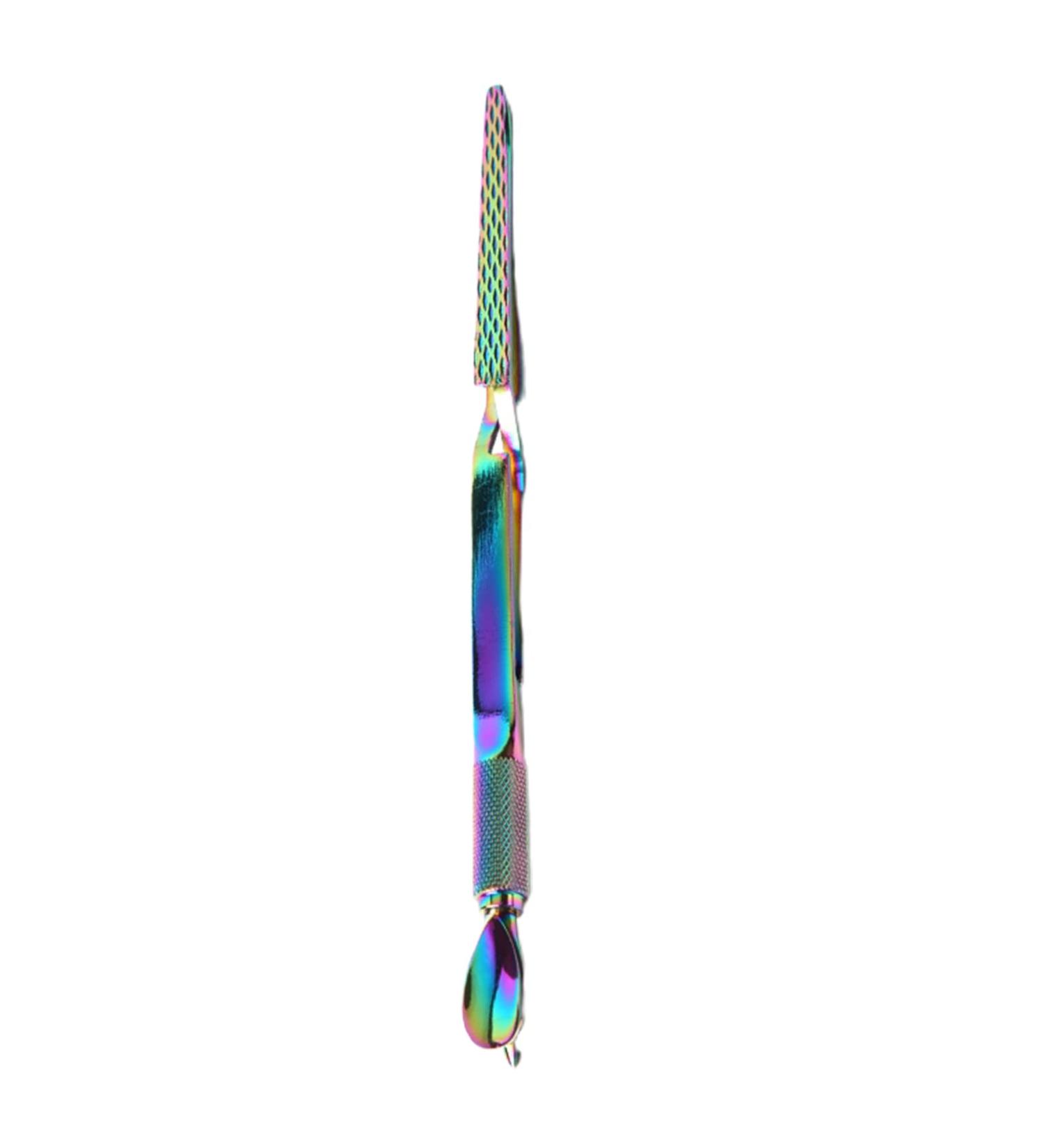 Worparsen Cuticle Pusher Excellent Remove Dead Skin Double Ended Cuticle Pusher Nail Polish Remover Multicolor