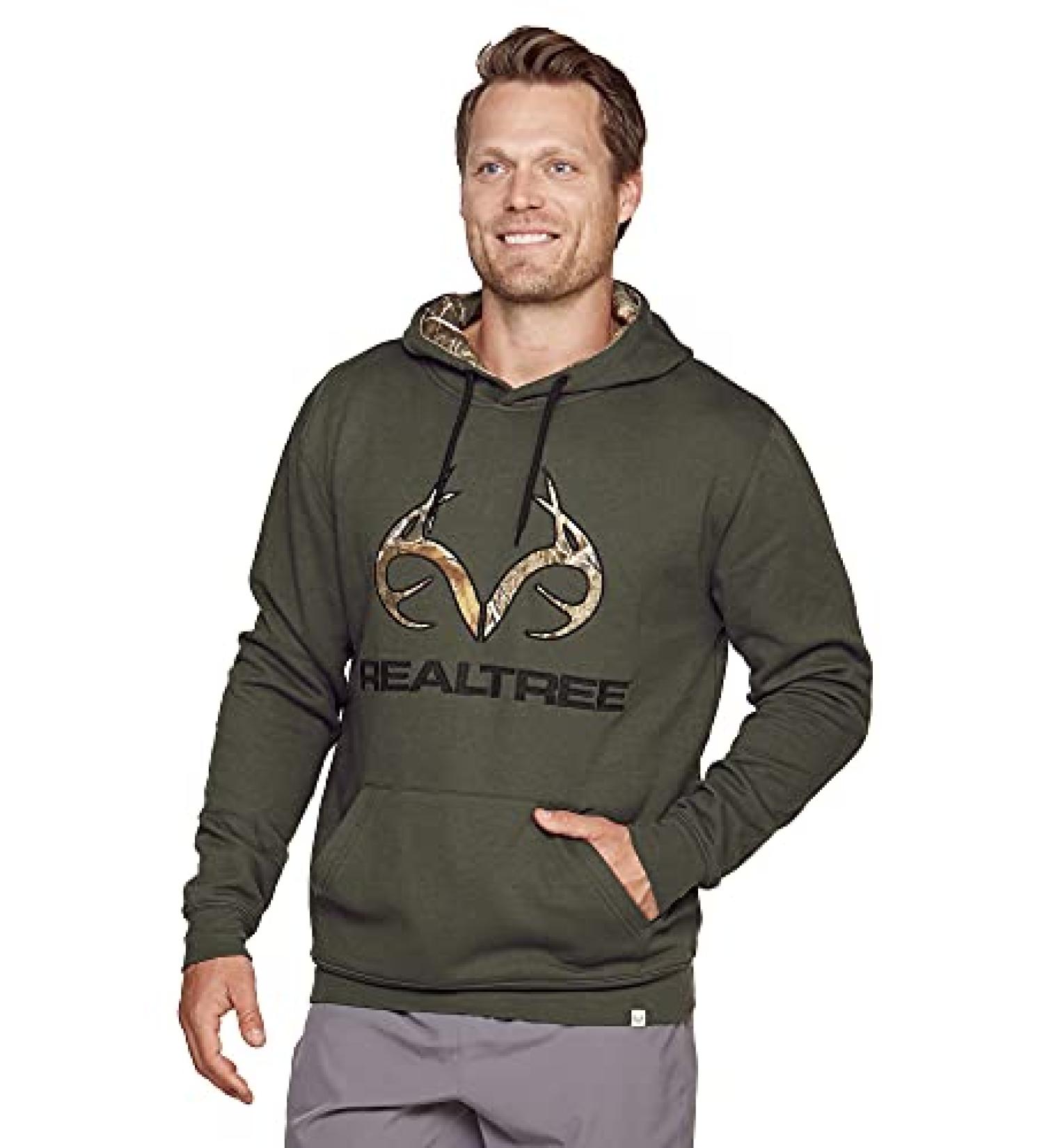 Realtree Edge Whitetail Pullover Fleece Hoodie - Forest Night, XL - Buy Online on SooperMarket.com