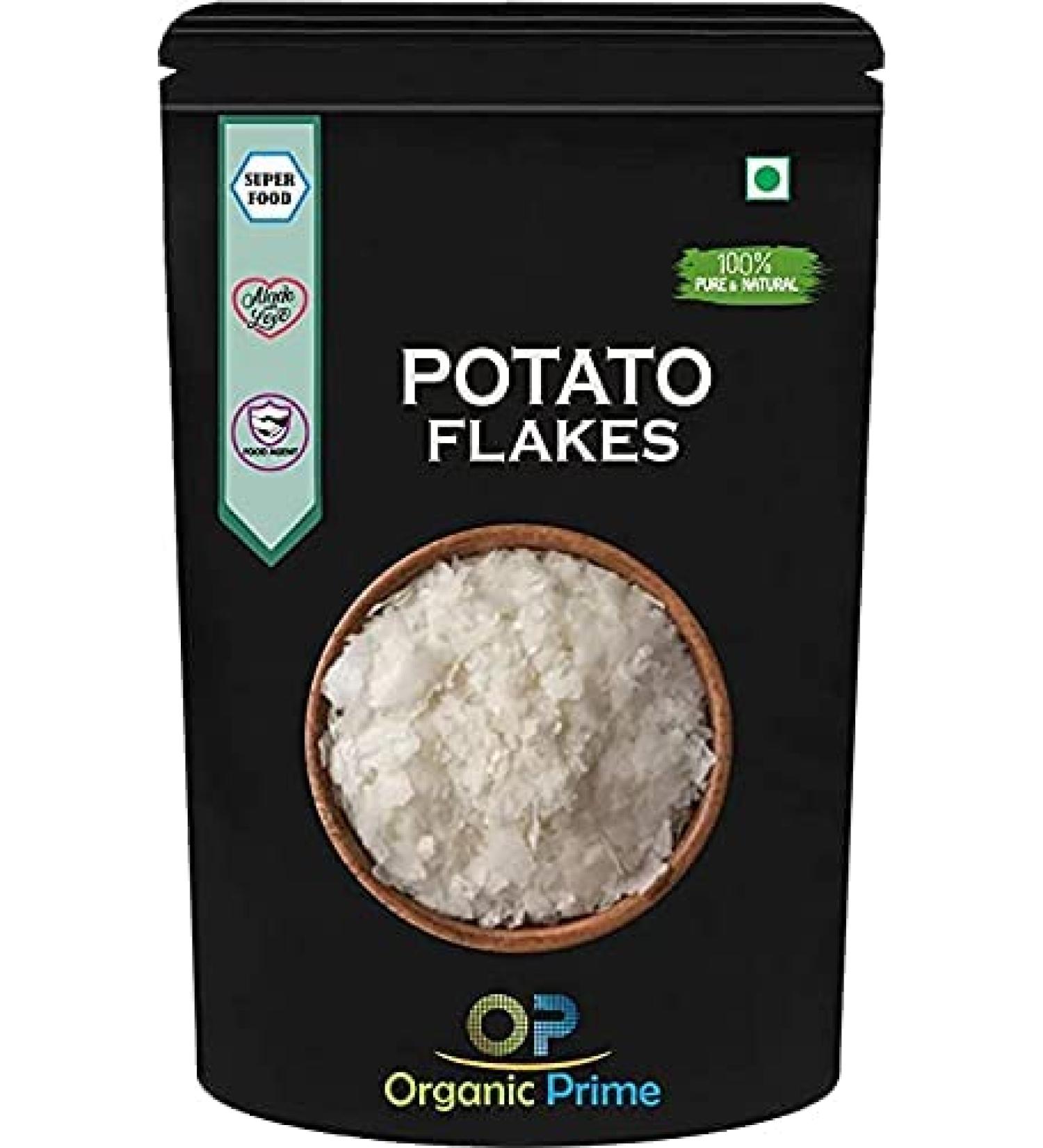 AOZA Organic Prime Potato Flakes | Dehydrated Potato | Aaloo ka Mash | Instant ALOO POHA READYMIX Pack - 100 GM by Organic Prime