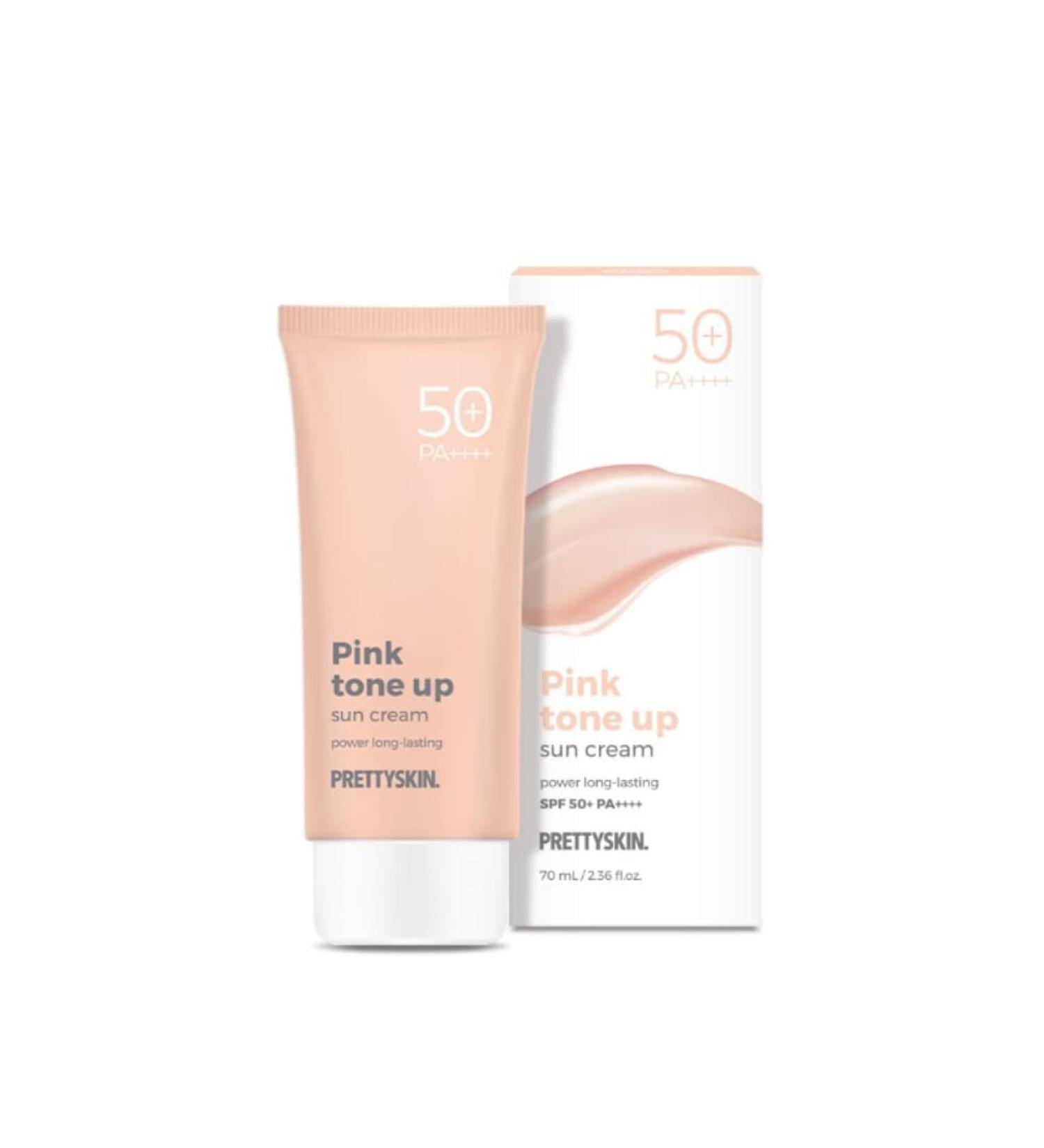 Waterproof Pink Tone Up Sunscreen Natural Tint Long-Lasting Protection with Shea Butter & Chamomile | Zinc Oxide & Titanium Dioxide for Radiant Skin - Buy Online on SooperMarket.com
