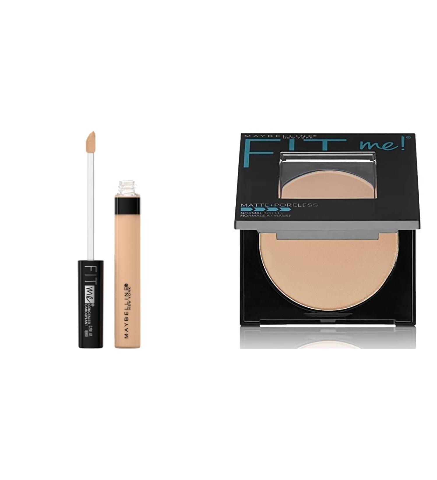 Maybelline New York Fit Me Concealer 25 Medium 6.8ml + Fit Me Matte Poreless Powder 220 Natural Beige 8.5g