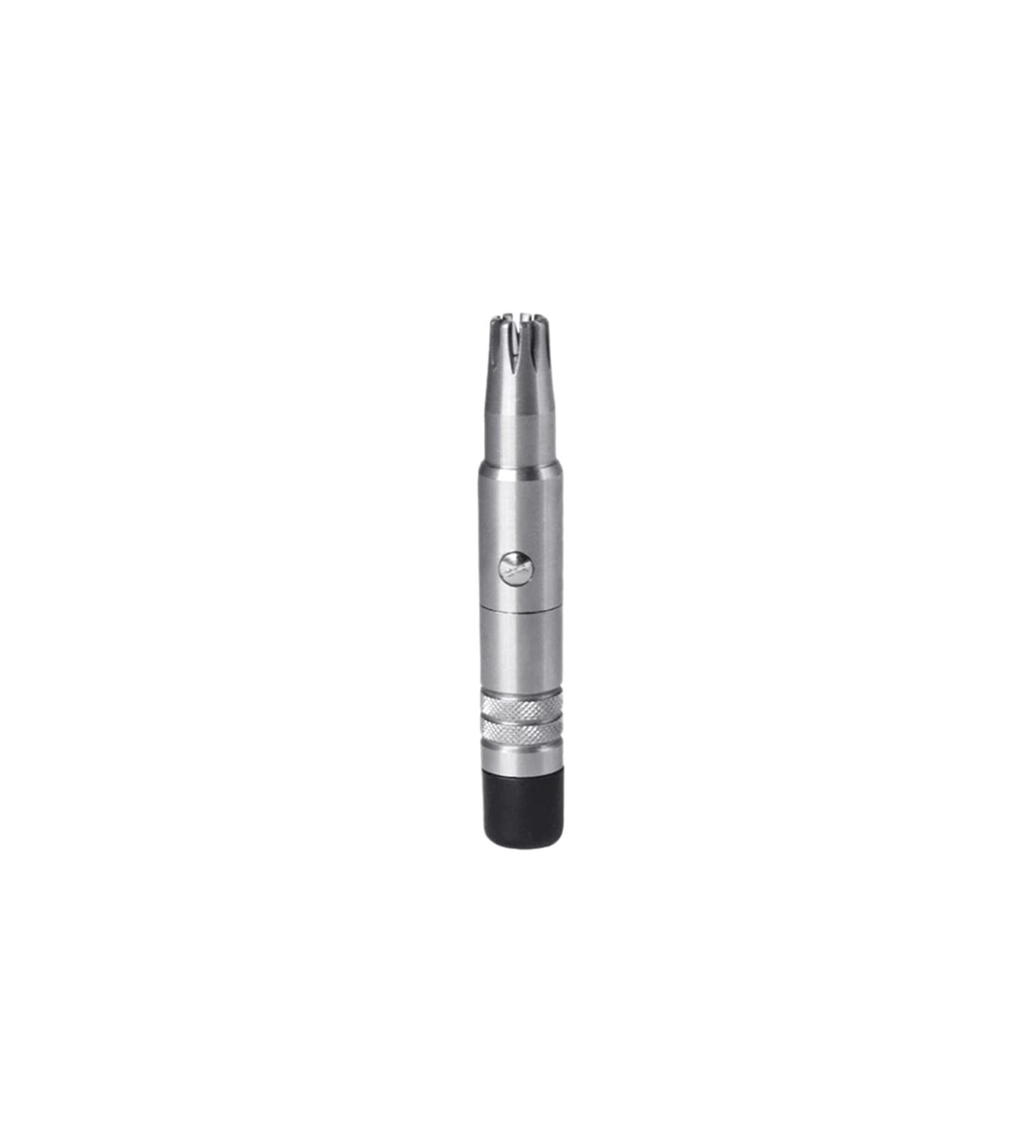 TEMKIN Stainless Steel Nose Hair Trimmer - Manual Ear & Nose Hair Shaver for Men | Washable Face Care Device - Buy Online on SooperMarket.com