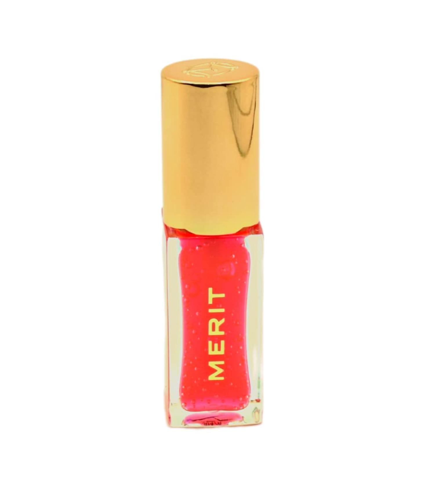Les Deux Merit Shade Slick Gel Sheer Tinted Lip Oil in Sheer Pink - Buy Online on SooperMarket.com