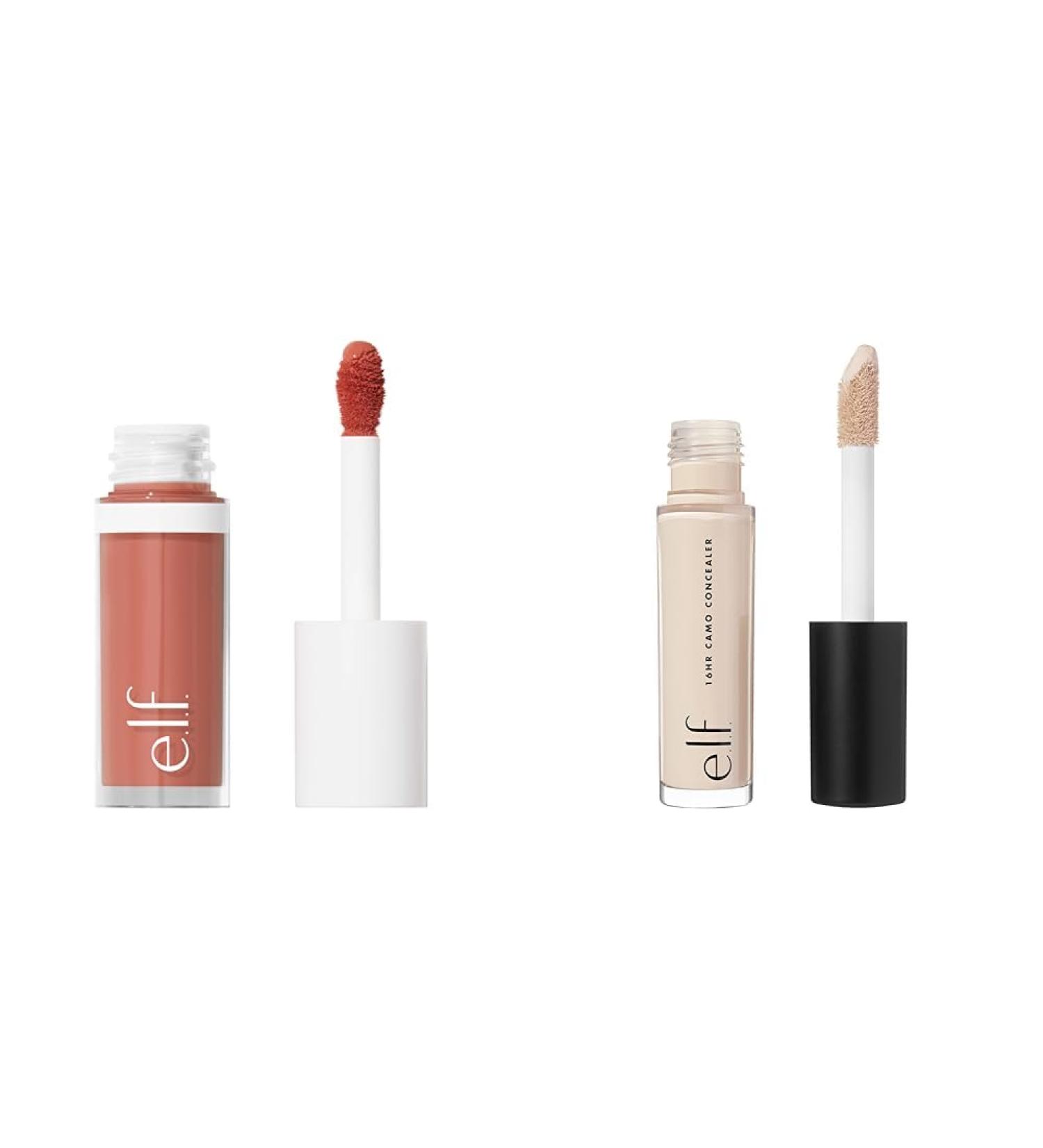 e.l.f. Camo Liquid Blush Long-lasting Liquid Blush For High-pigment Colour & 16HR Camo Concealer Full Coverage & Highly Pigmented Matte Finish Light Ivory 0.203 Fl Oz (6mL) - Buy Online on SooperMarket.com