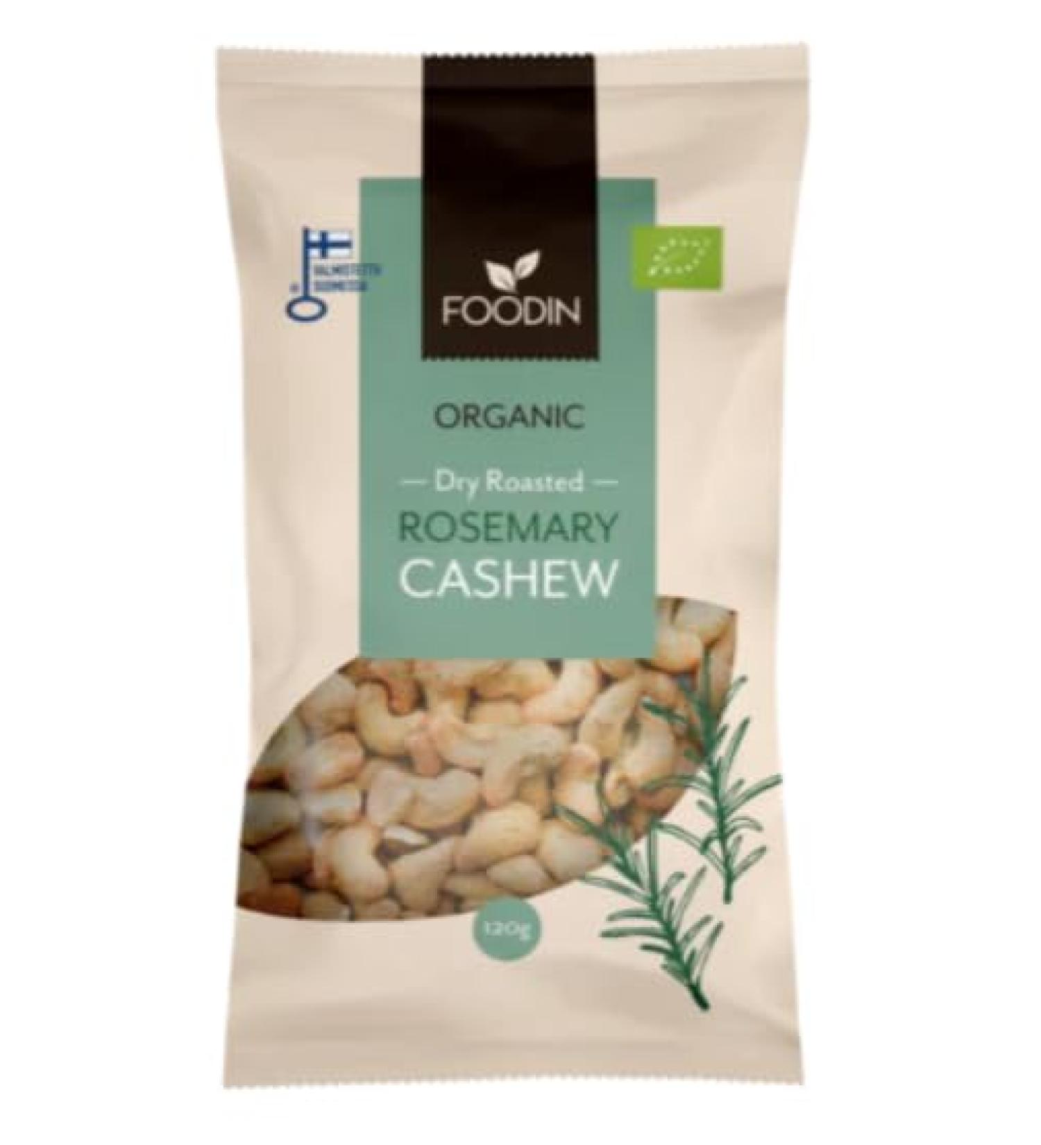 Foodin Rosemary and Honey Roasted Cashews High Protein Snack Nut pack of 8 - Buy Online on SooperMarket.com