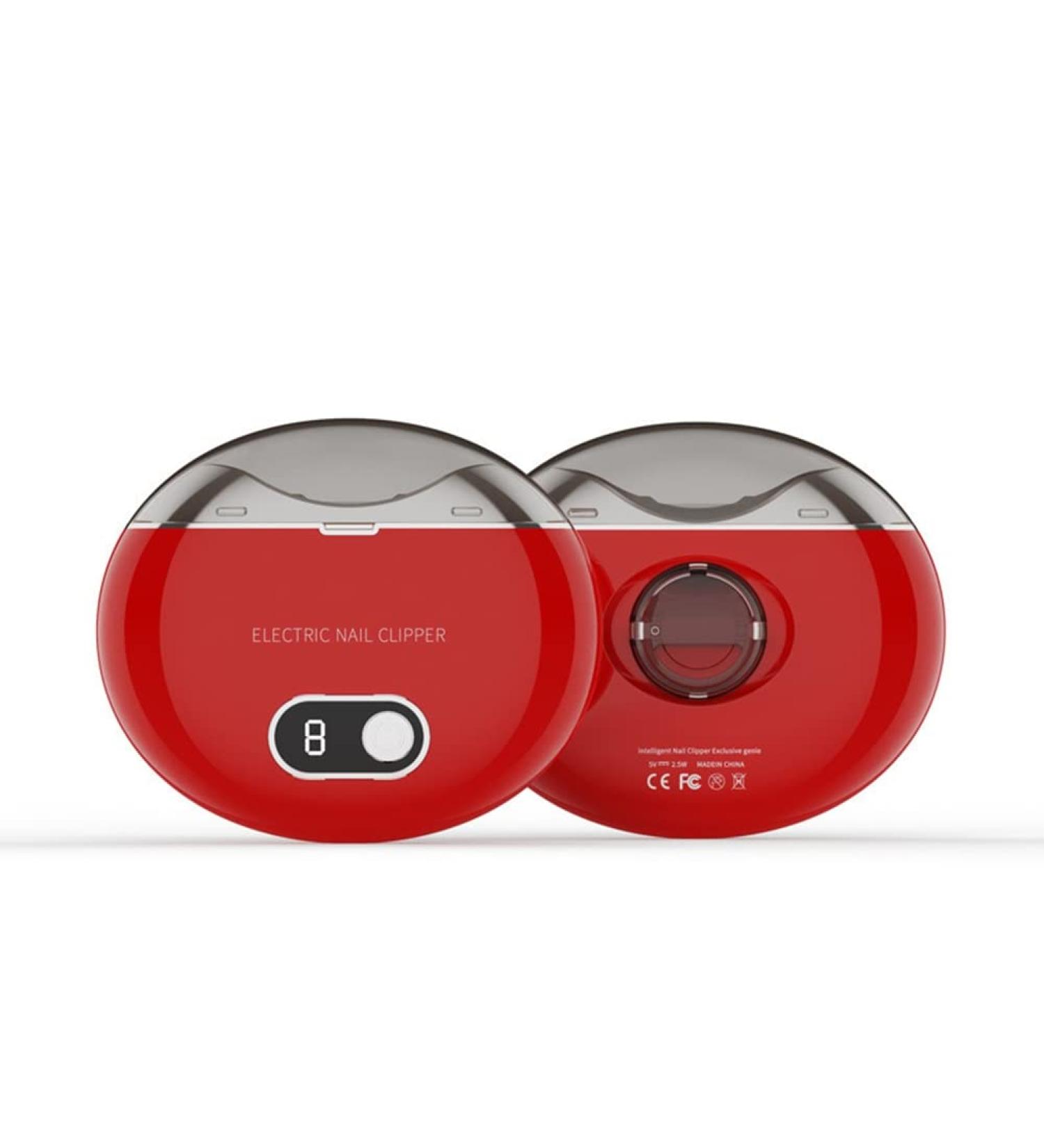 SRMAN 1Set Electric Automatic Nail Clippers Trimmer Nail Cutter Manicure Electric Nail Grinder with Light for Baby Adult Care Red - Buy Online on SooperMarket.com