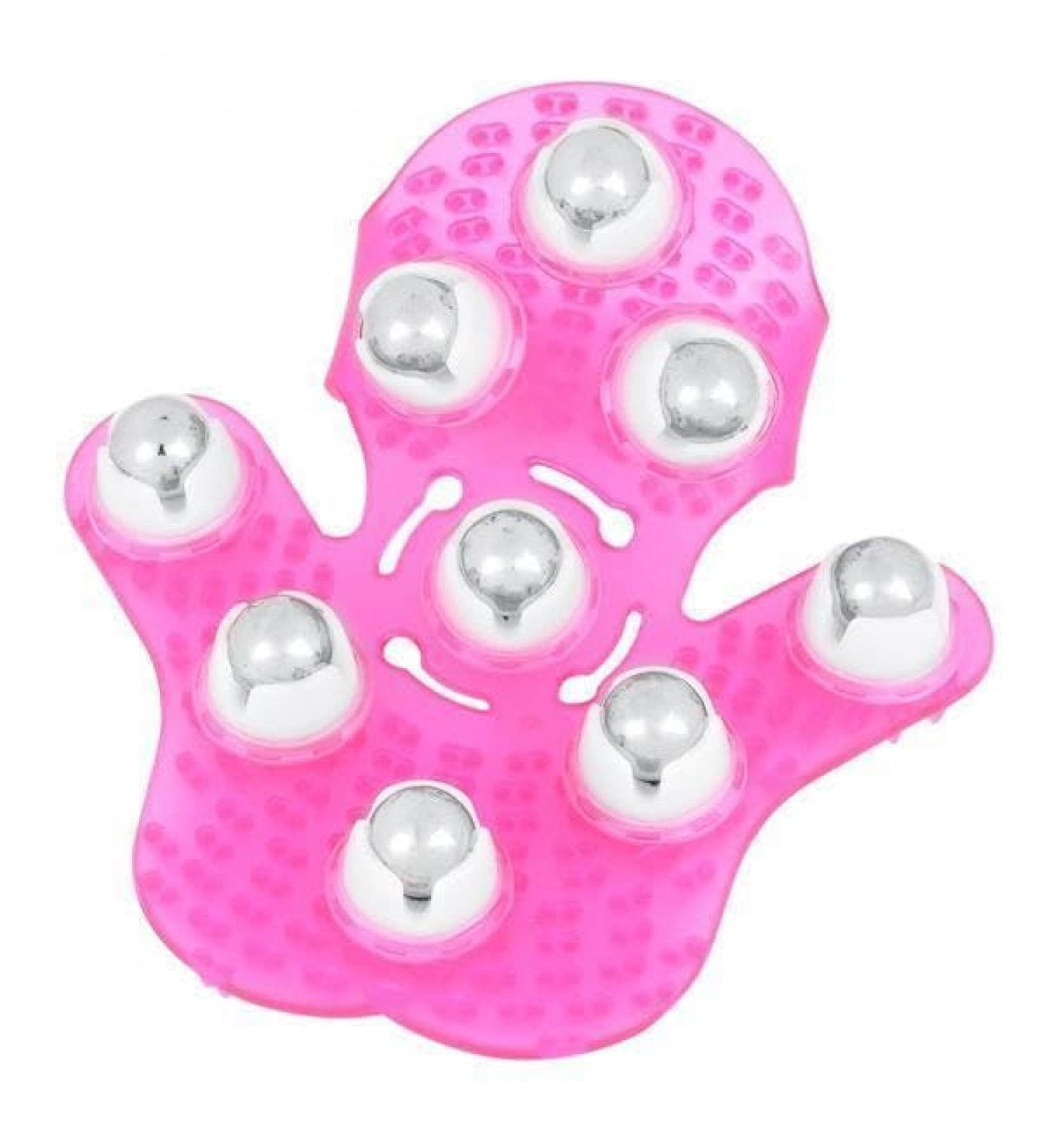 MagiDeal 6x Massage Gloves with 9 Rotating Balls - Full Body Massager for Ultimate Relaxation | International Shipping Available - Buy Online on SooperMarket.com