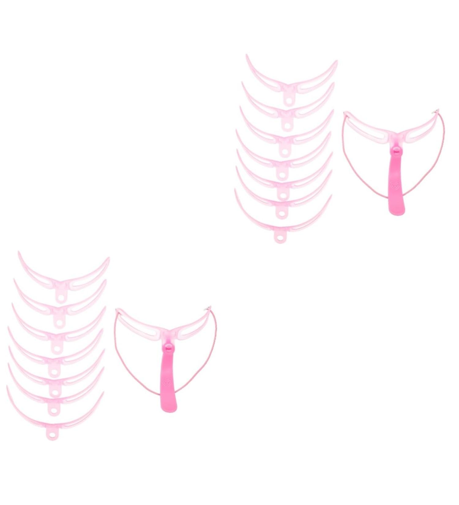 Angoily Eyebrow Tools 6 Sets Eyebrow Aid Specialty Tools Pro Tools Plastic Eyebrow Stencil Four Generations Shaper Modify 12X11X8CMx2pcs Pinkx2pcs - Buy Online on SooperMarket.com