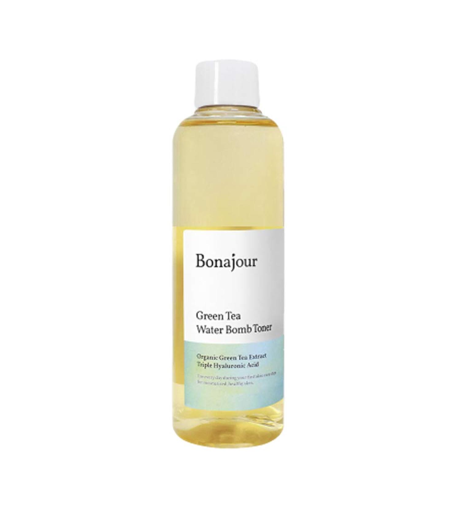Bonajour Organic Green Tea & Hyaluronic Acid Facial Toner - 7.2 fl. oz | Vegan Anti-Aging Moisturizer for Dry Skin - Buy Online on SooperMarket.com