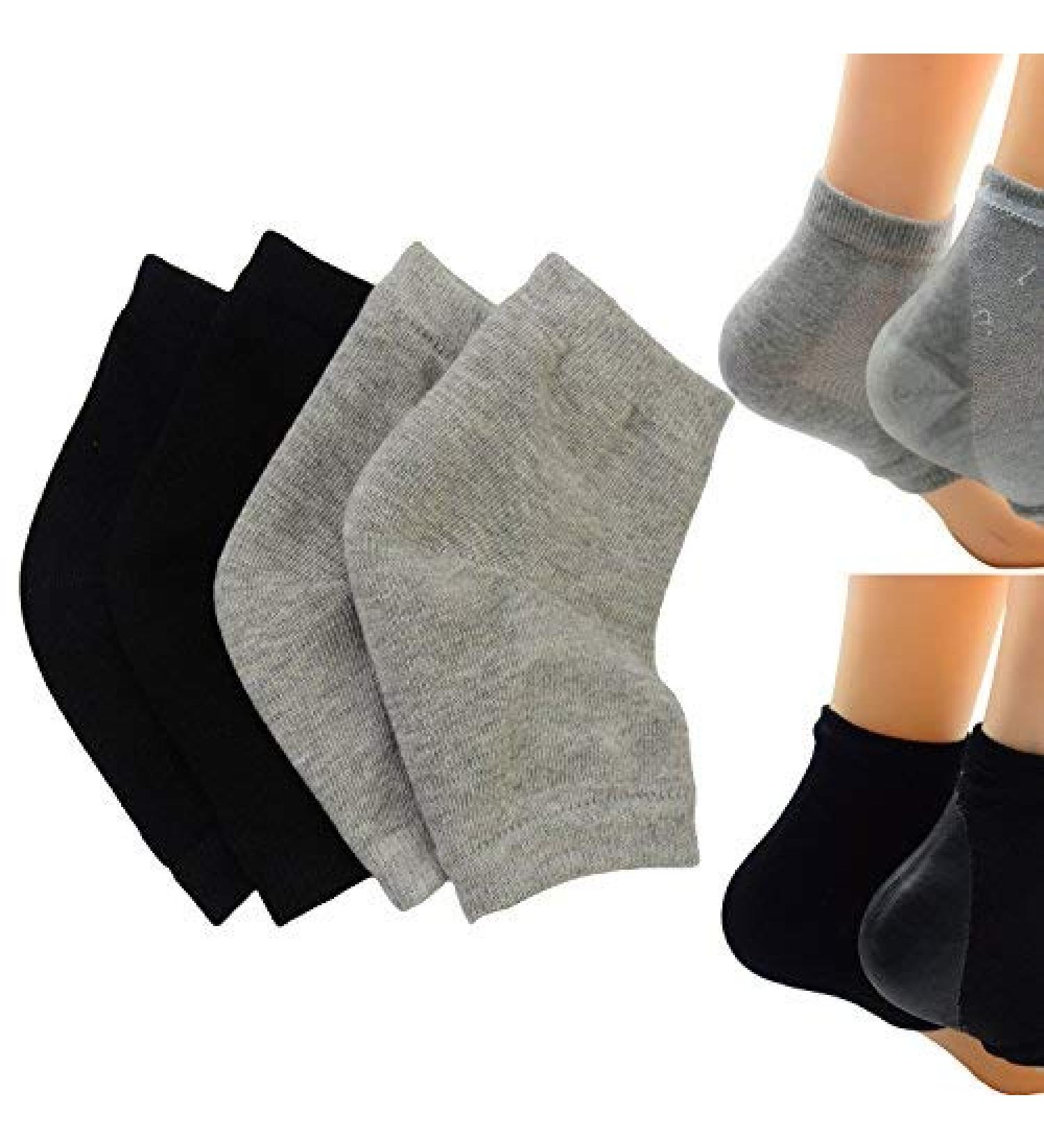 2 Pairs of Moisturizing Silicone Gel Socks for Dry Cracked Feet - International Shipping Available - Buy Online on SooperMarket.com