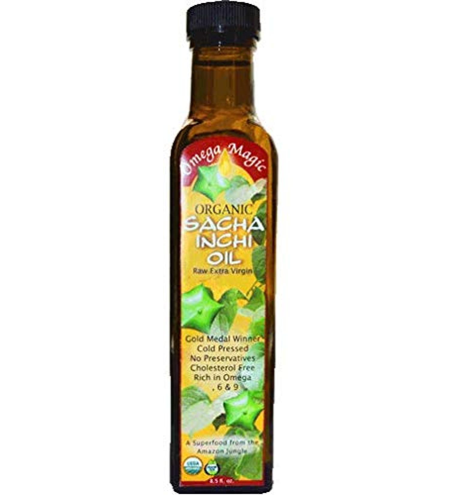 Sacha Inchi Oil - Organic Cold Pressed Superfood for Hair - 8.5oz by Amazon Therapeutic Laboratories - Buy Online on SooperMarket.com