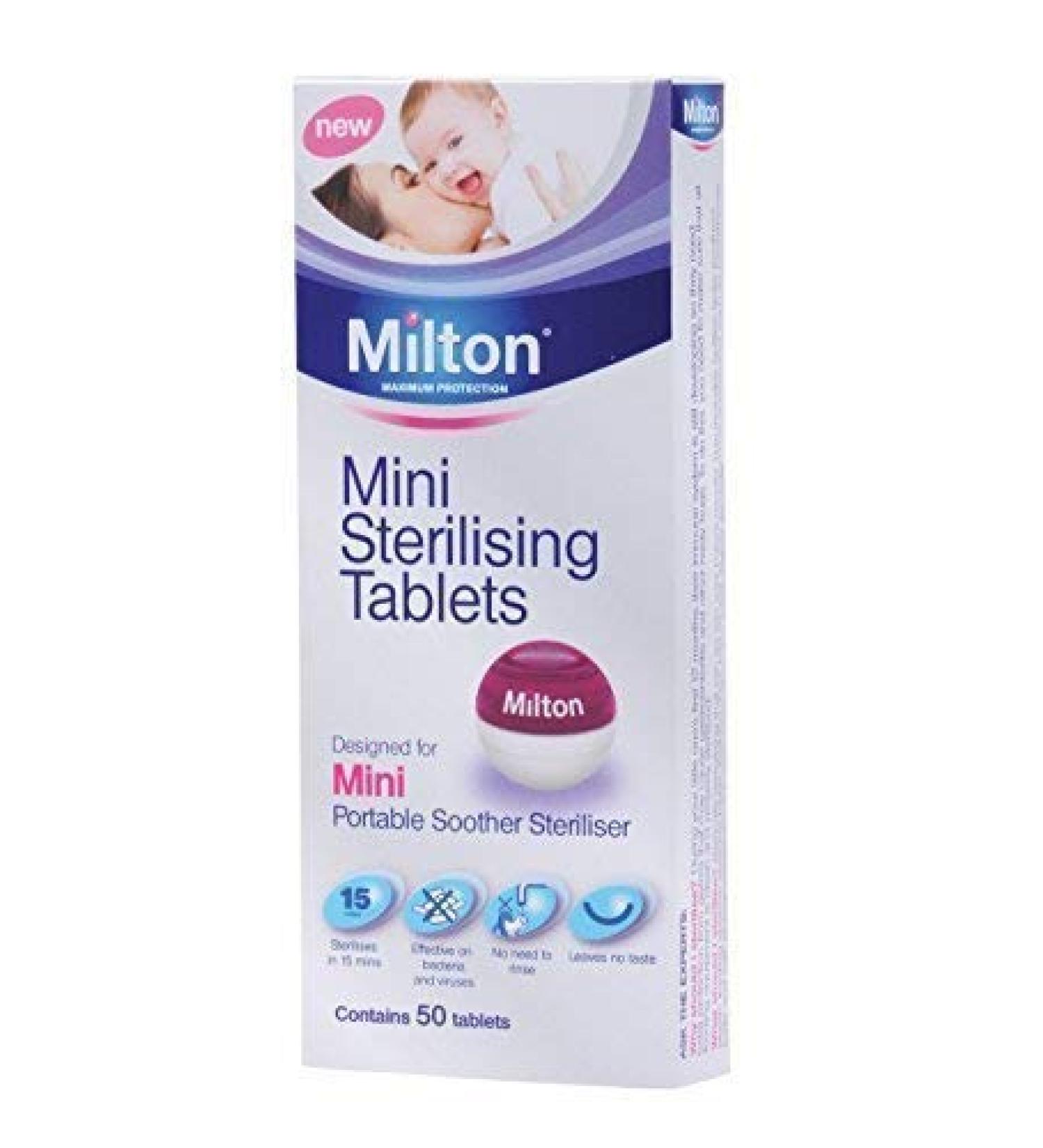 Milton Mini Sterilising Tablets 50Pk