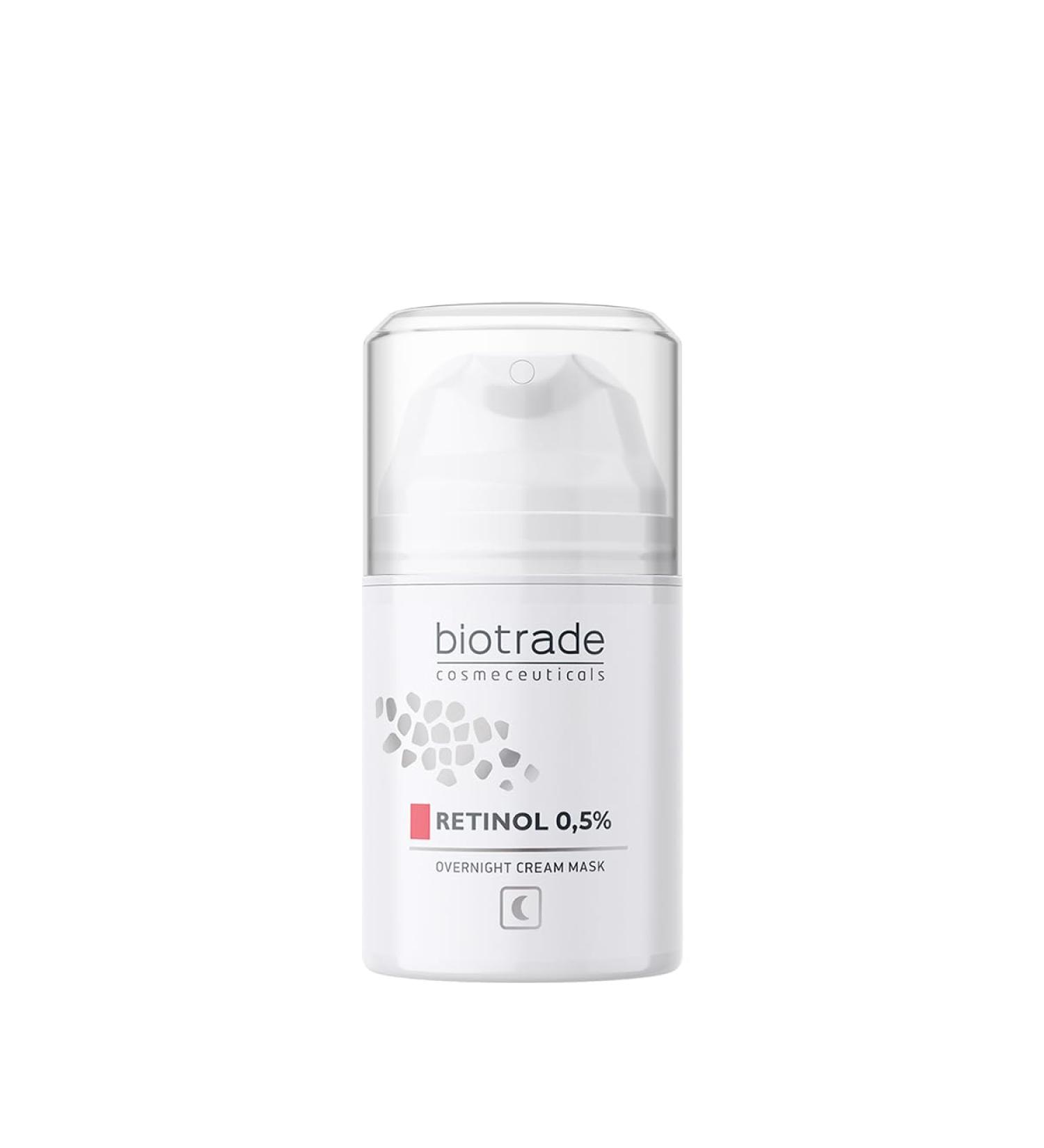 Biotrade Night Cream Face Mask with Retinol 0.5% Intensive Moisture and Anti-Ageing Effect for Radiant Skin