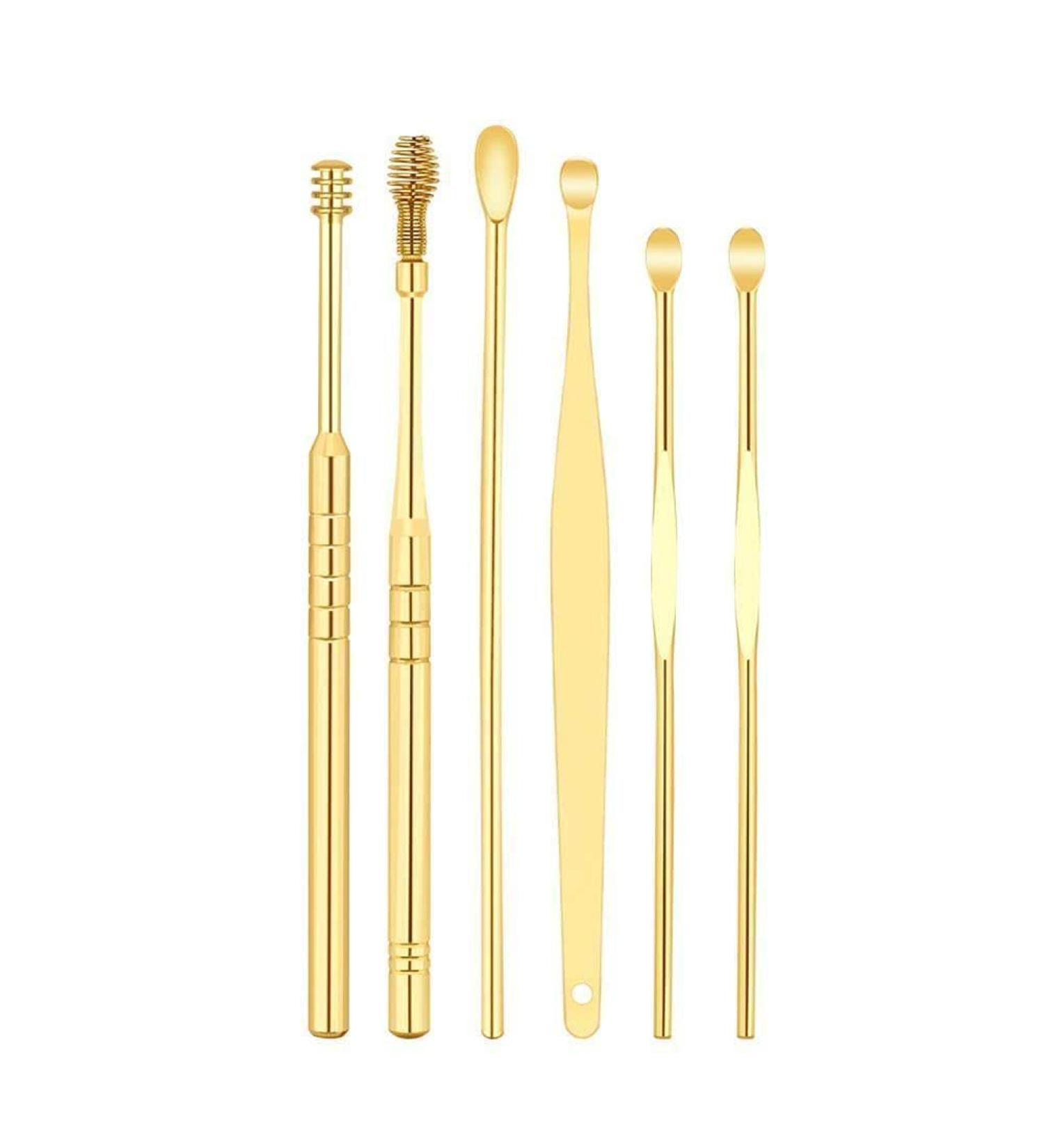 Ear Cleaner Wax Removal Tool - Tyrant Gold Earpick Sticks for Earwax Removal and Ear Care - Buy Online on SooperMarket.com