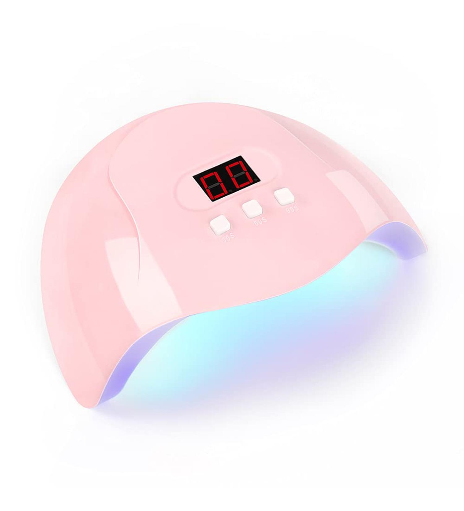 COSCELIA UV LED Nail Lamp 36W | Portable Gel Nail Dryer with Timer | Professional Nail Hardening Lamp (Pink) - Buy Online on SooperMarket.com