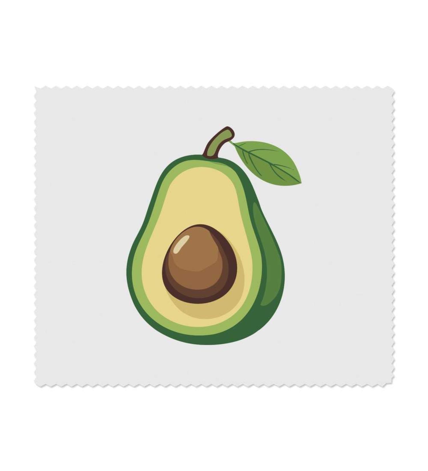 Buy 2 x Simplistic Avocado Half Microfiber Cleaning Cloths - Eco-Friendly Super Absorbent & Perfect for Home | International Shipping Available - Buy Online on SooperMarket.com