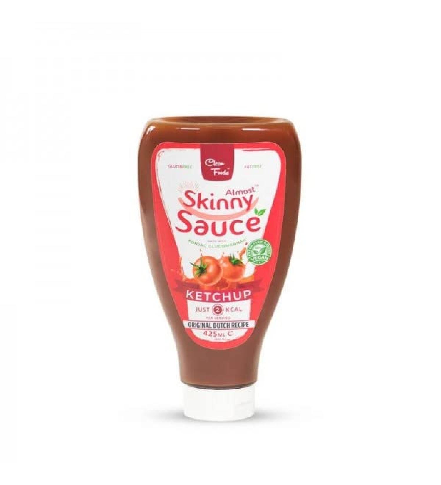 CleanFoods Almost Skinny Sauce Ketchup 3 x 425 ml Low-Calorie Ketchup According to Original Dutch Recipe Only 49 Calories per 100 g Pack of 3 - Buy Online on SooperMarket.com