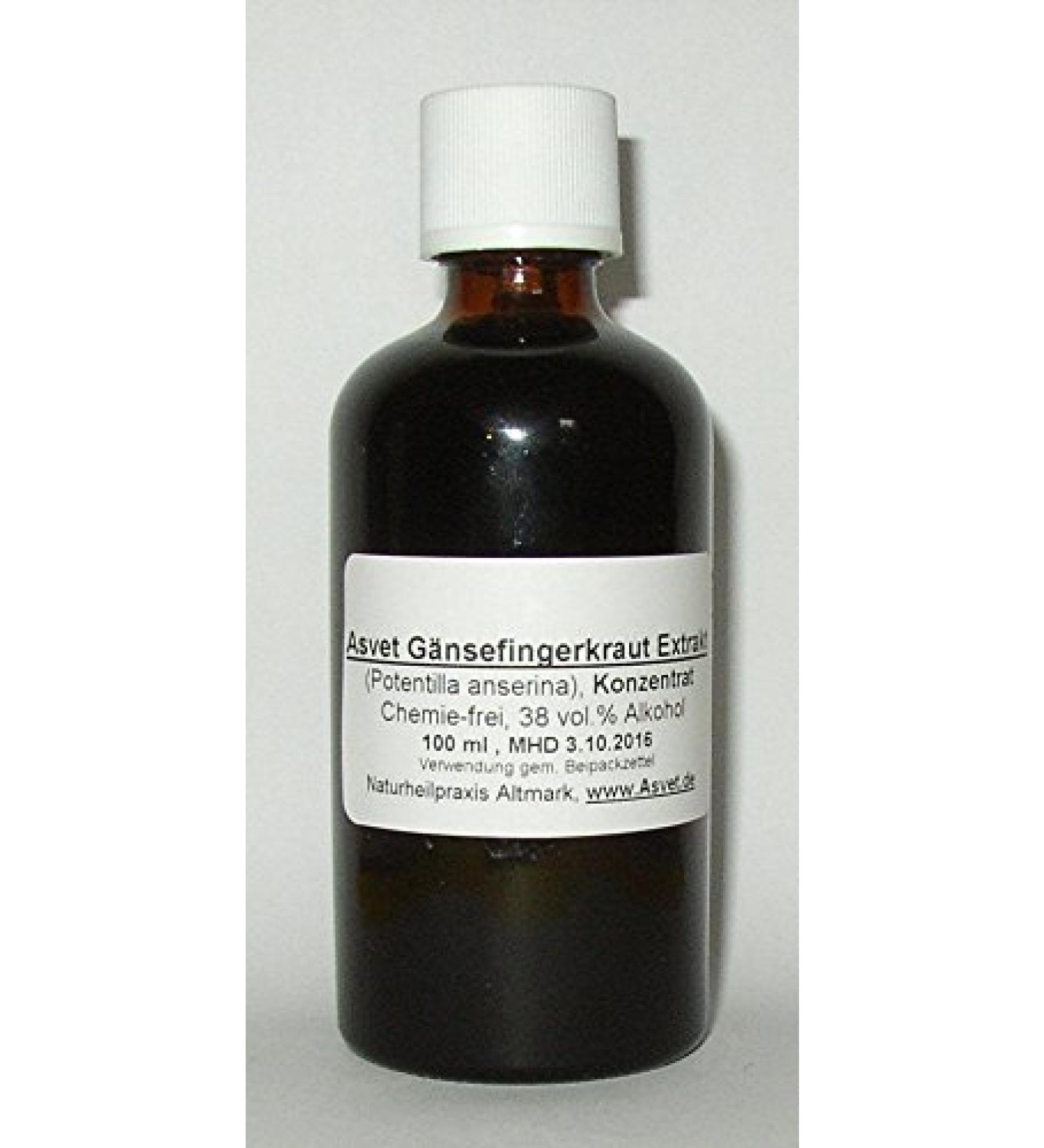 Asvet 100ml cinquefoil tincture drops preparation without chemicals!