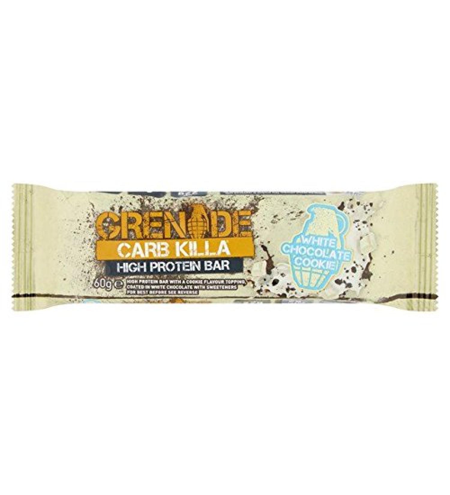 Grenade Carb Killa Protein Bar White Chocolate Cookie - 60g (0.13lbs)