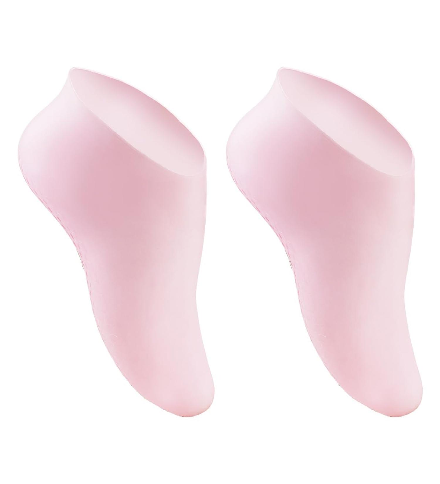 LNQ LUNIQI 1 Pair Silicone Socks Feet Moisturising Socks Callus Socks Anti Cracked Feet Gel Socks Moisturising for Callus Removal Spa Foot Care Foot Mask Pink - Buy Online on SooperMarket.com