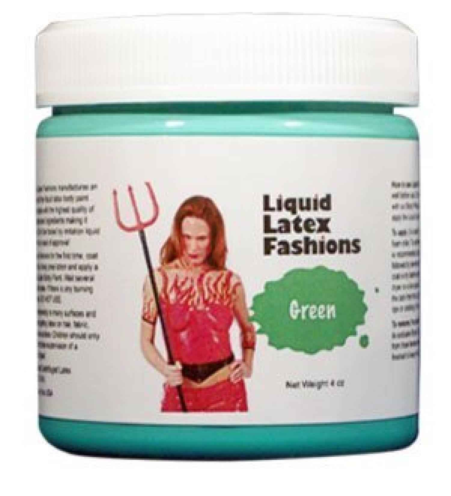 Green 8 Oz - Liquid Latex Body Paint  Ammonia Free No Odor  Easy On and Off  Cosplay Makeup  Creates Professional Monster  Zombie Arts