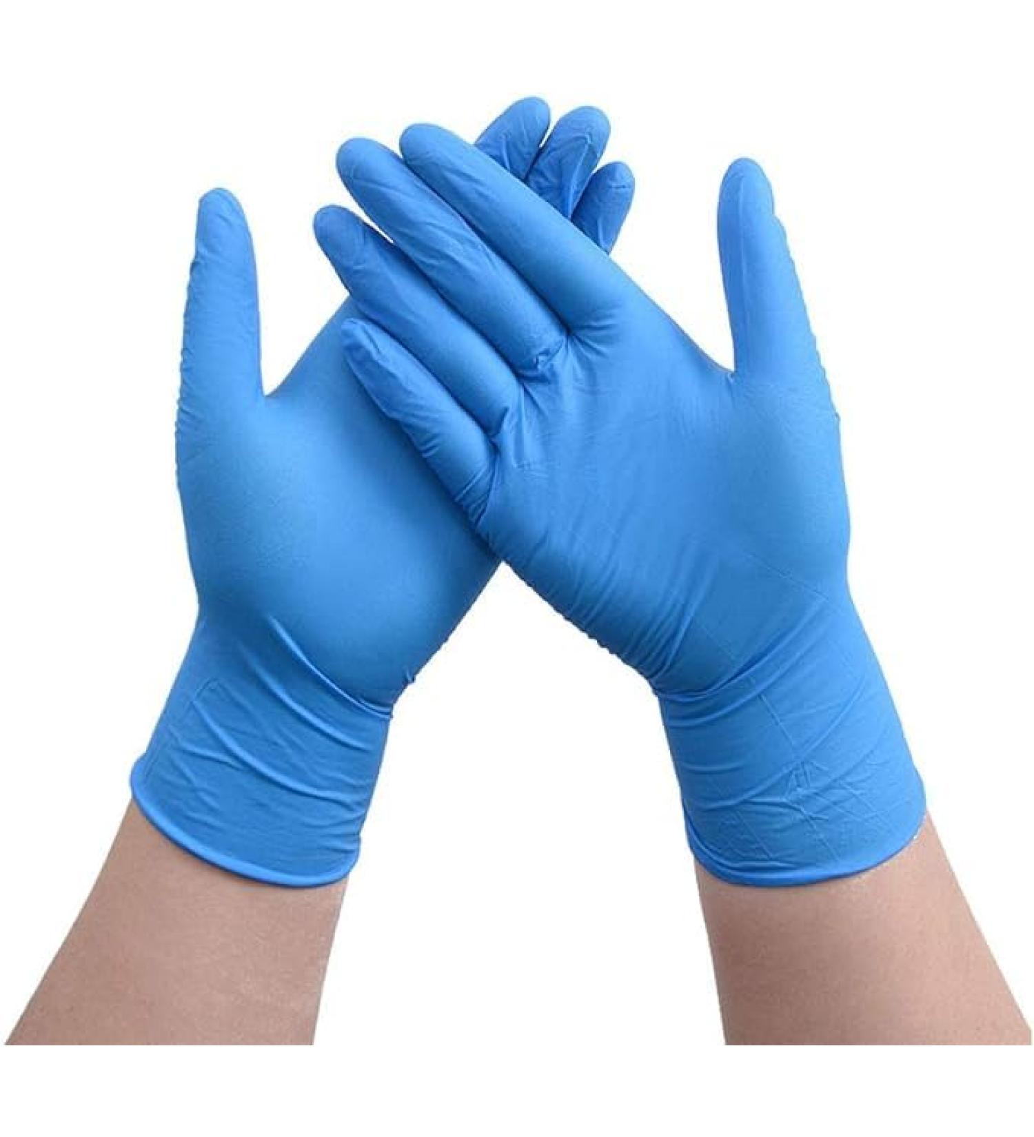 100PCS Nitrile Disposable Gloves Latex Free Powder Free Glove (Medium) - Buy Online on SooperMarket.com