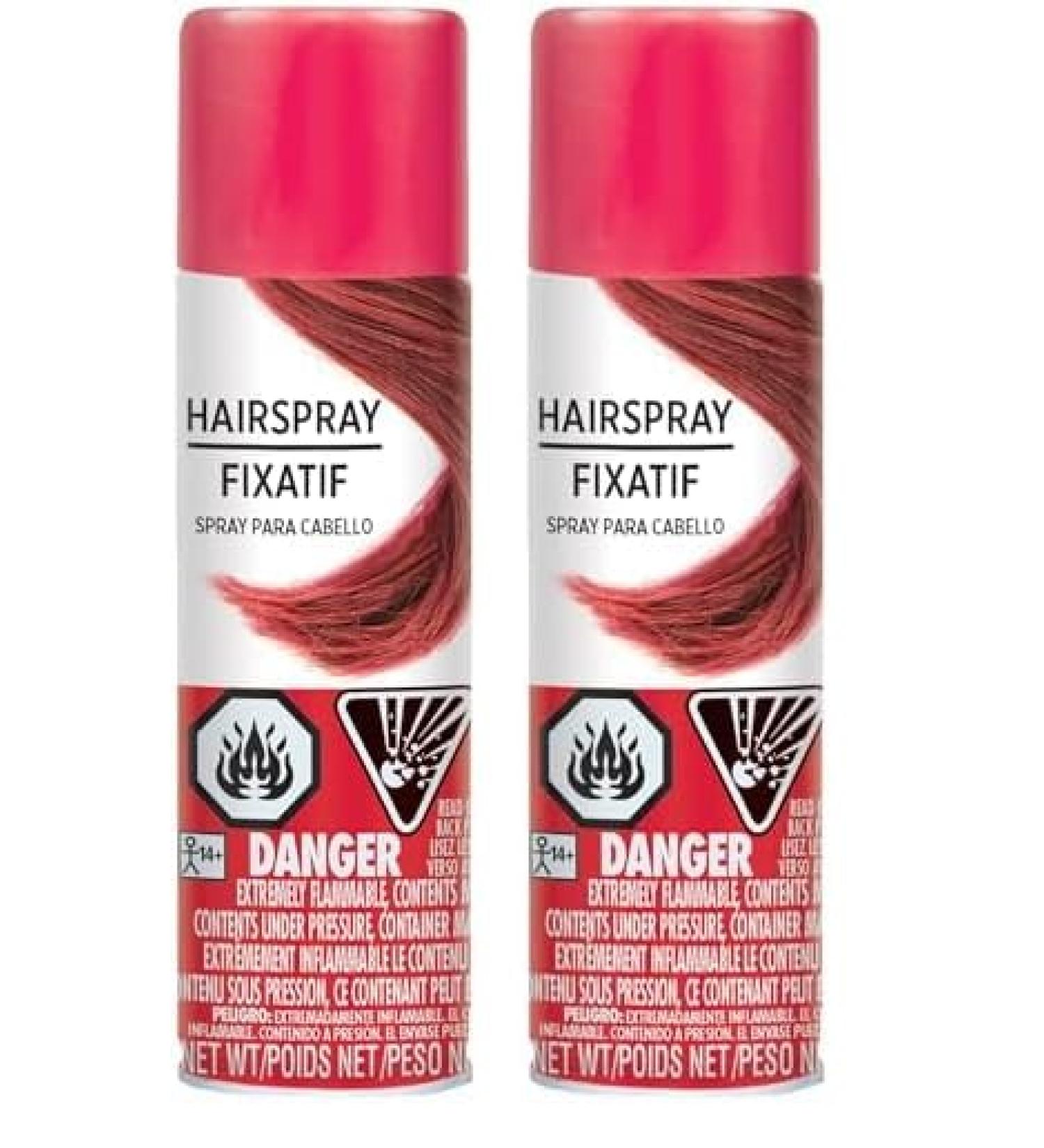 Hypo-Allergenic Red Hair Spray - 3 oz. - Perfect Party Accessory 1 Pc. (Pack of 2) - Buy Online on SooperMarket.com