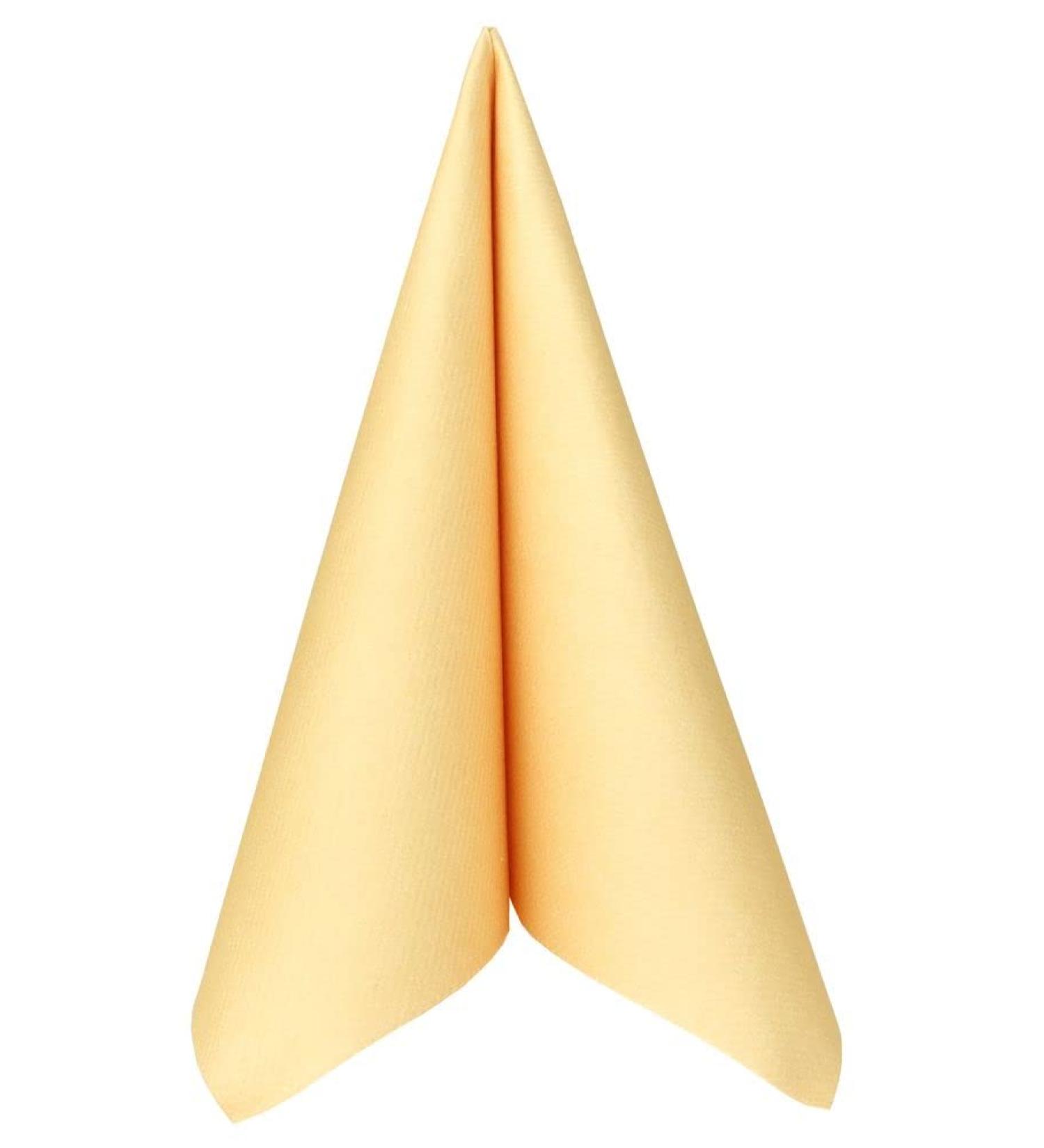50 APARTina Straw Yellow Airlaid Napkins - Fabric-Like 40x40 cm | Premium Quality International Shipping - Buy Online on SooperMarket.com