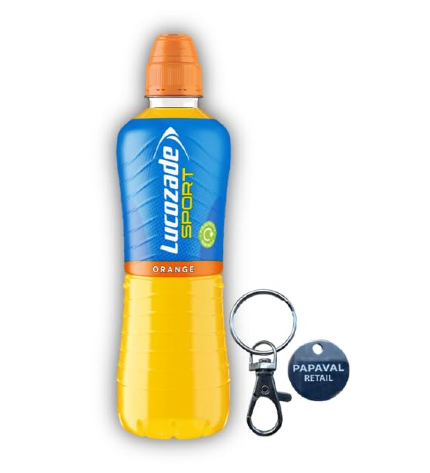 Sport Isotonic Energy Drink Pack of 500ml with Key Ring (12x500ml Orange) Orange 12x500ml