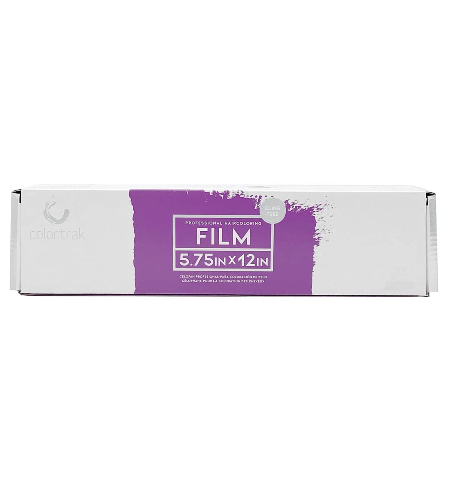 Colortrak Professional Cling-Free Hair Coloring Film - 500 Ft Roll for Balayage & Freehand Painting - Transparent Heat Retaining Perforated Every 6 Inches - Buy Online on SooperMarket.com