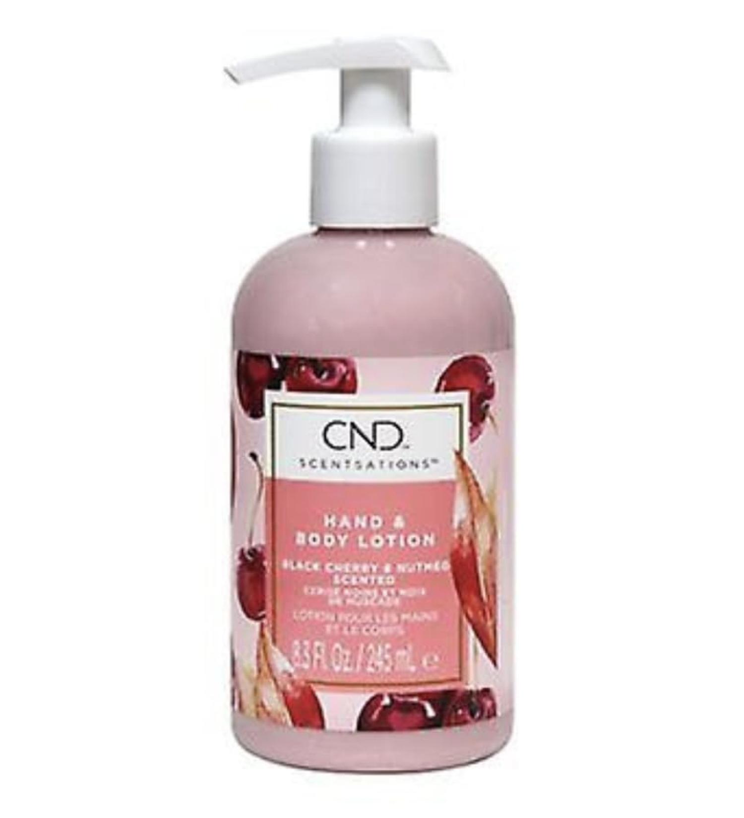 CND Scentsations Hand & Body Lotion - Black Cherry & Nutmeg- 8.3oz